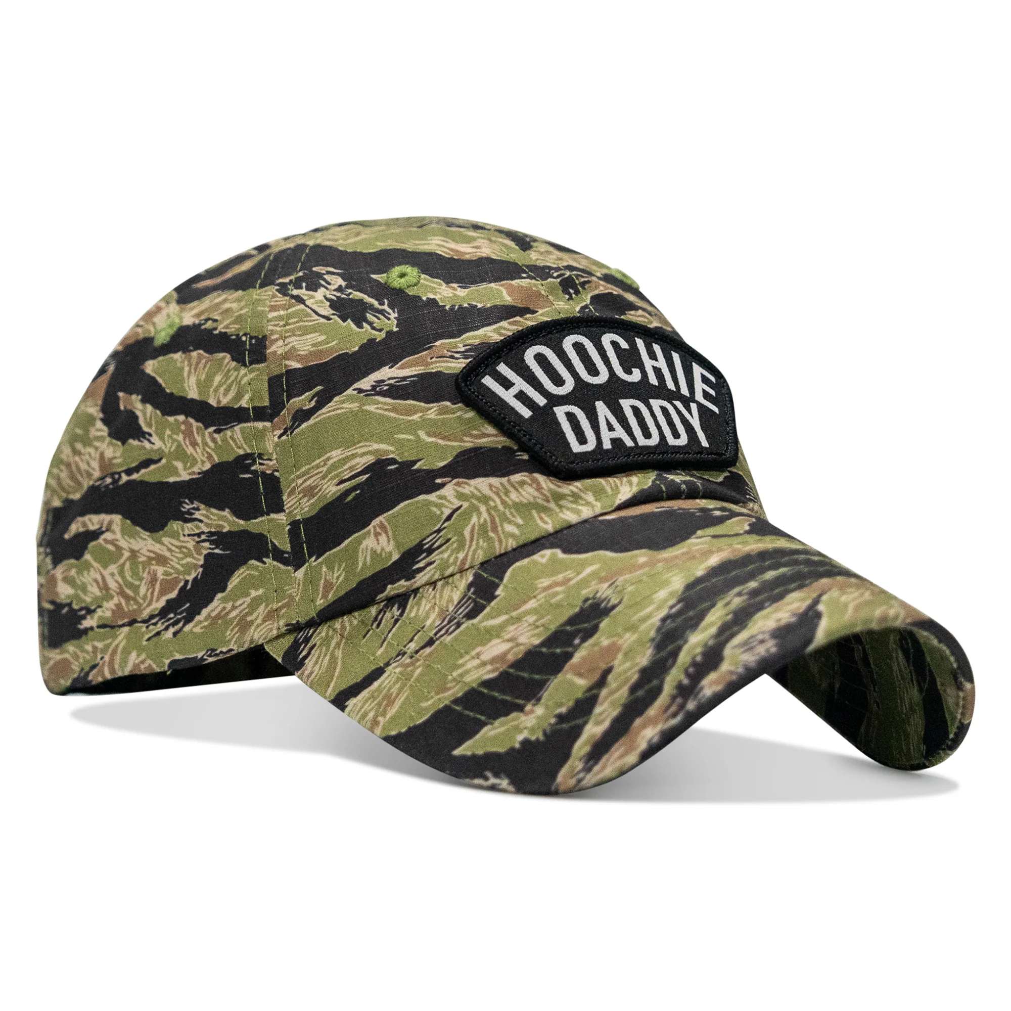 Hoochie Daddy Arched Patch Tactical Ripstop Mesh Snapback Hat - Image 44