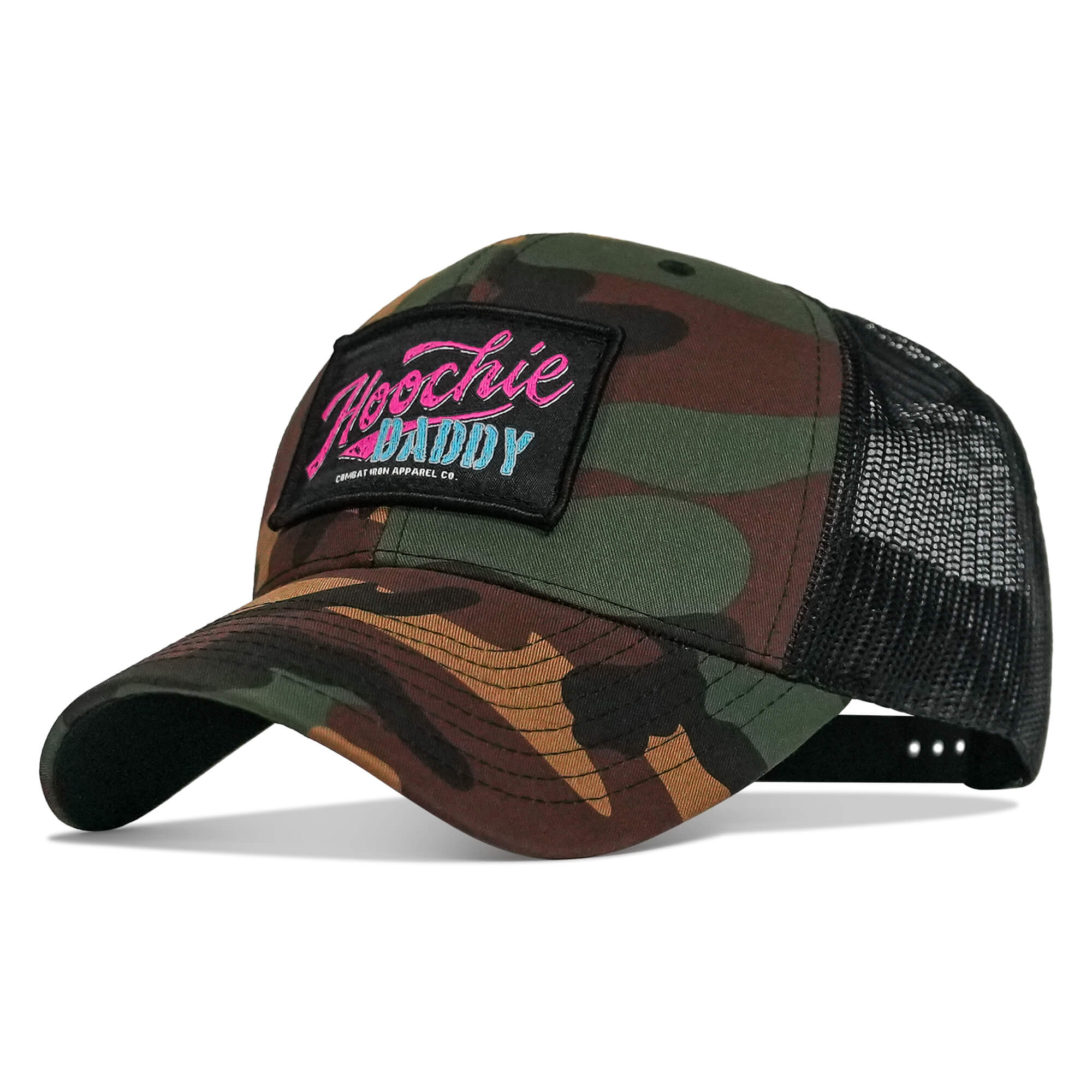 Hoochie Daddy Retro Script Patch Snapback Hat - Image 10