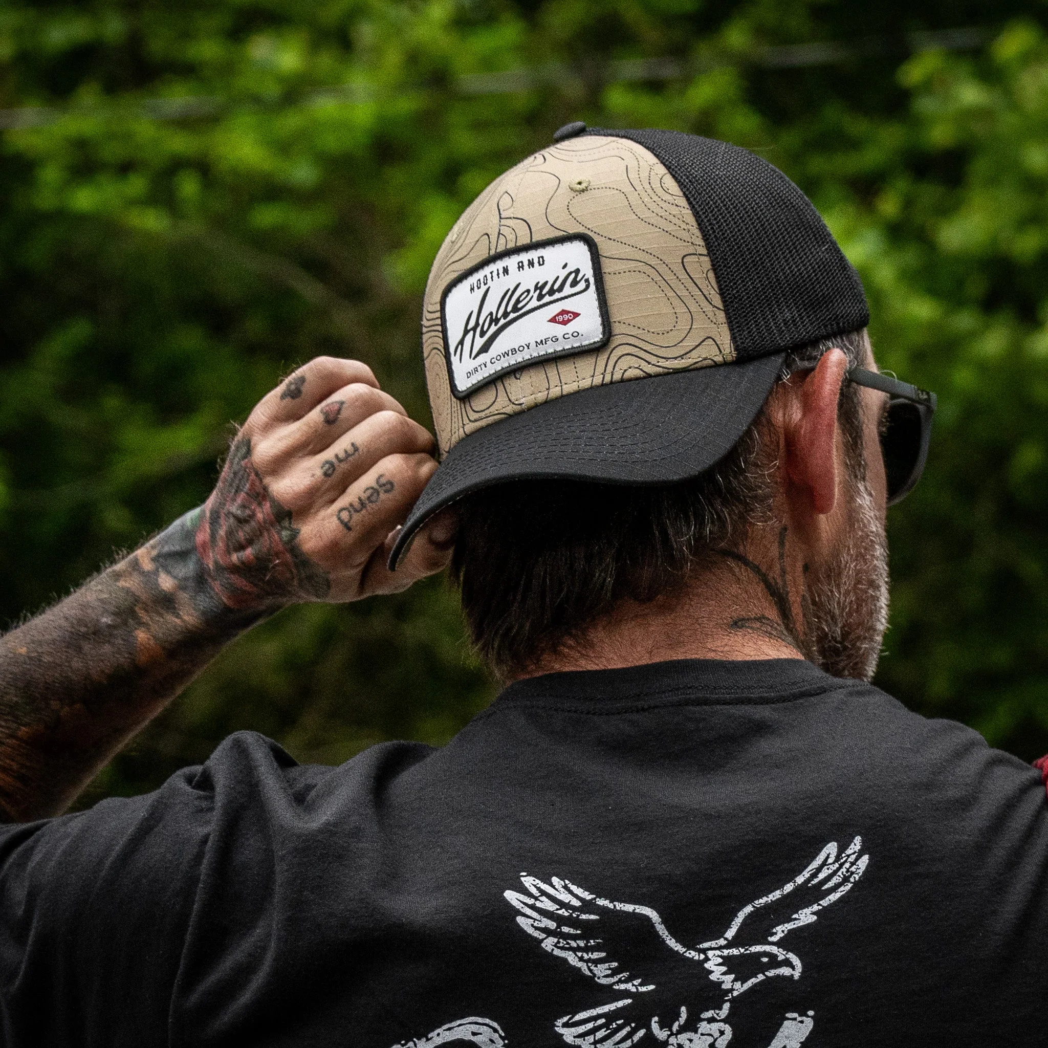 Hootin And Hollerin Patch Original Ripstop Classic Snapback Hat - Image 11