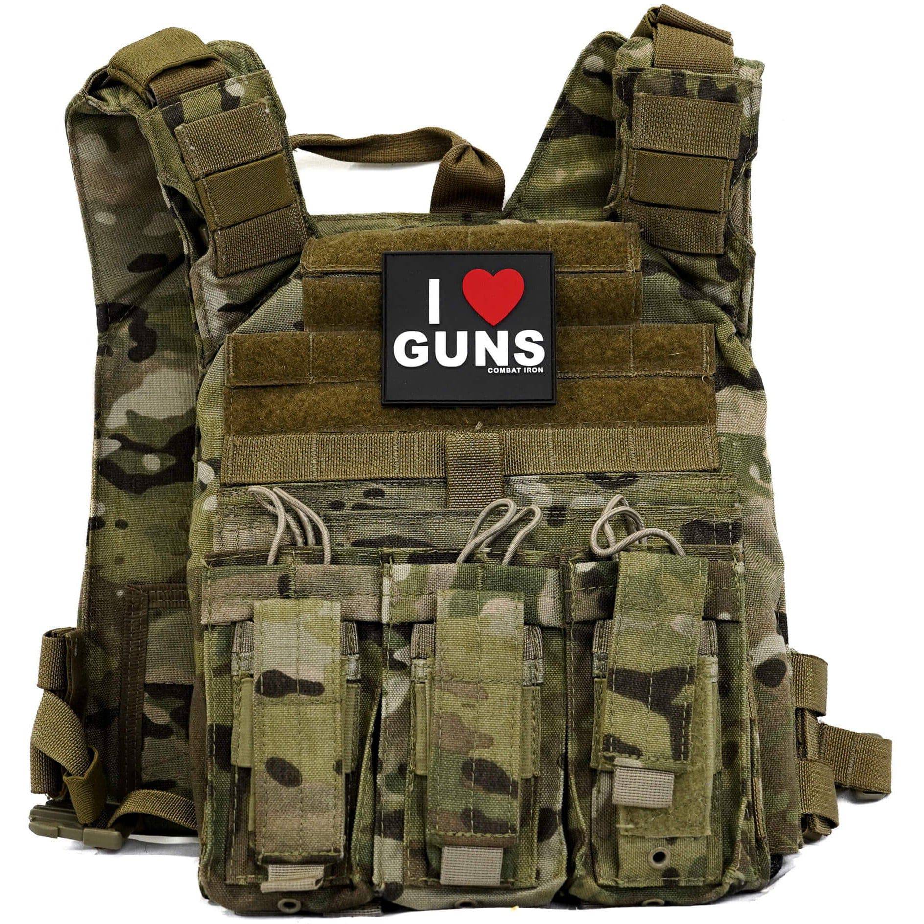 I LOVE GUNS 3D PVC PATCH - Image 2