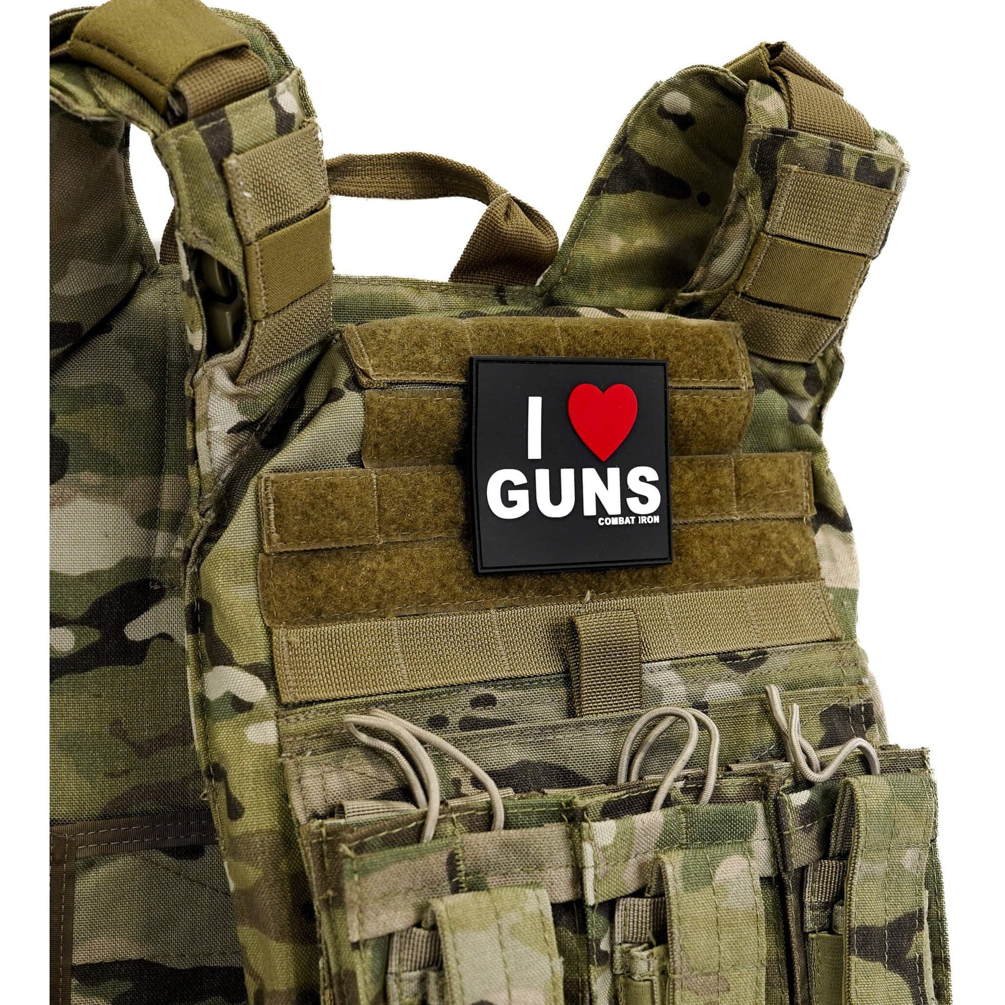 I LOVE GUNS 3D PVC PATCH - Image 3