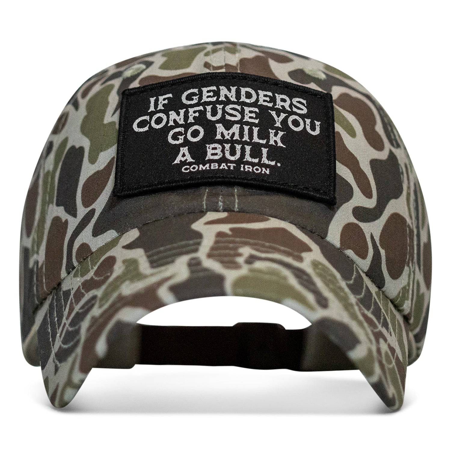 If Genders Confuse You Go Milk A Bull Patch Ripstop Tactical Hat - Image 13