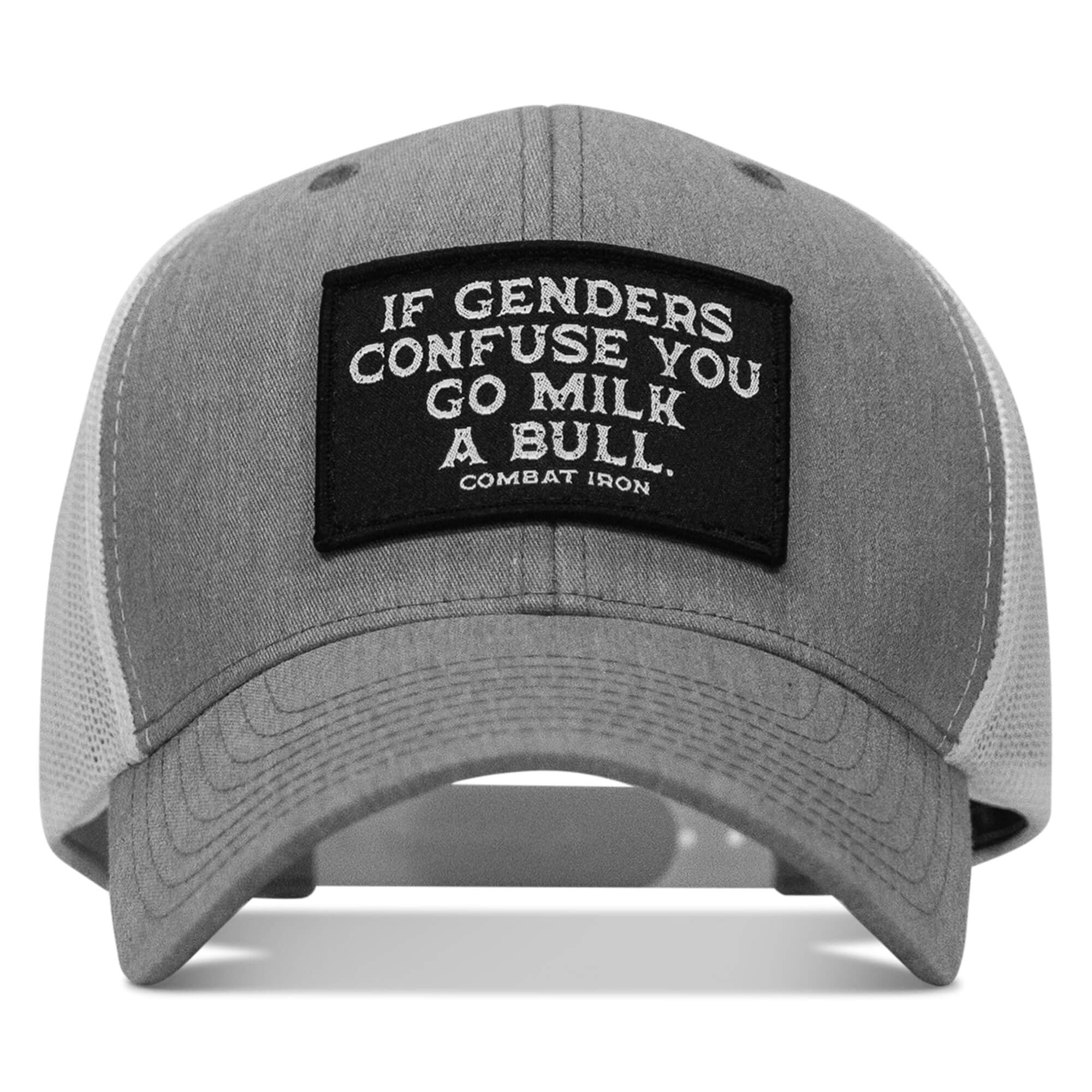 If Genders Confuse You, Go Milk A Bull Patch Snapback Hat - Image 28