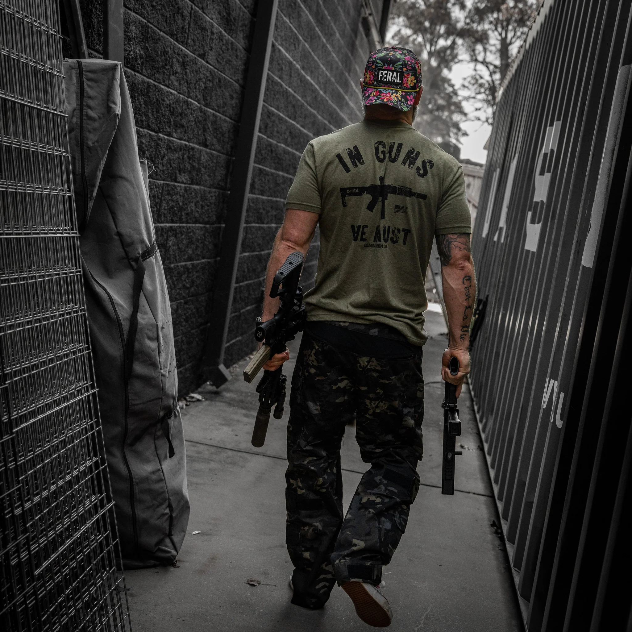 In Guns We Must Men's T-Shirt - Image 10