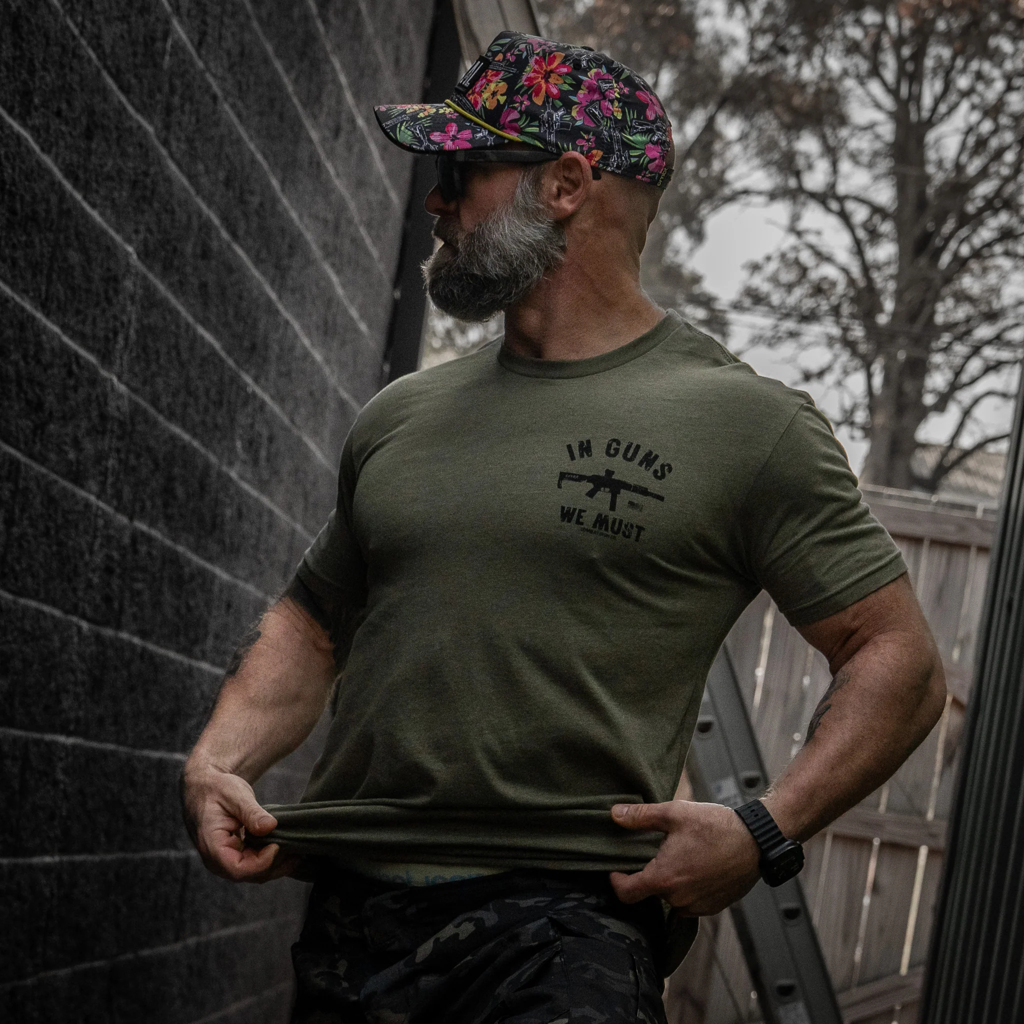 In Guns We Must Men's T-Shirt - Image 11