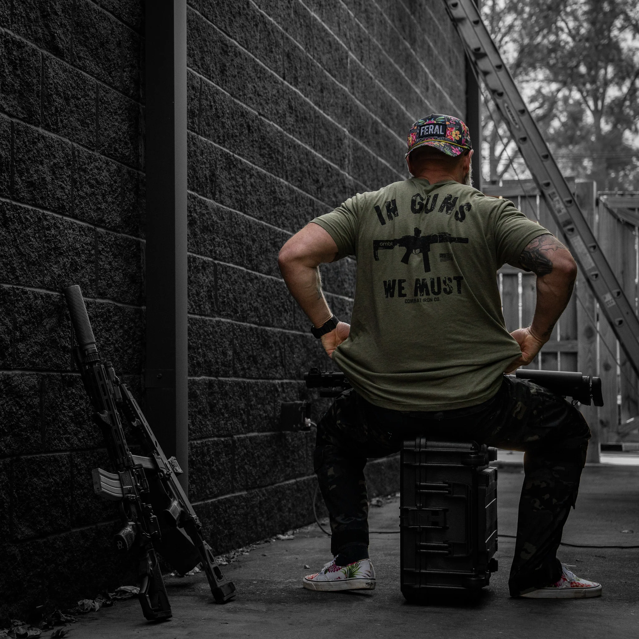 In Guns We Must Men's T-Shirt - Image 12