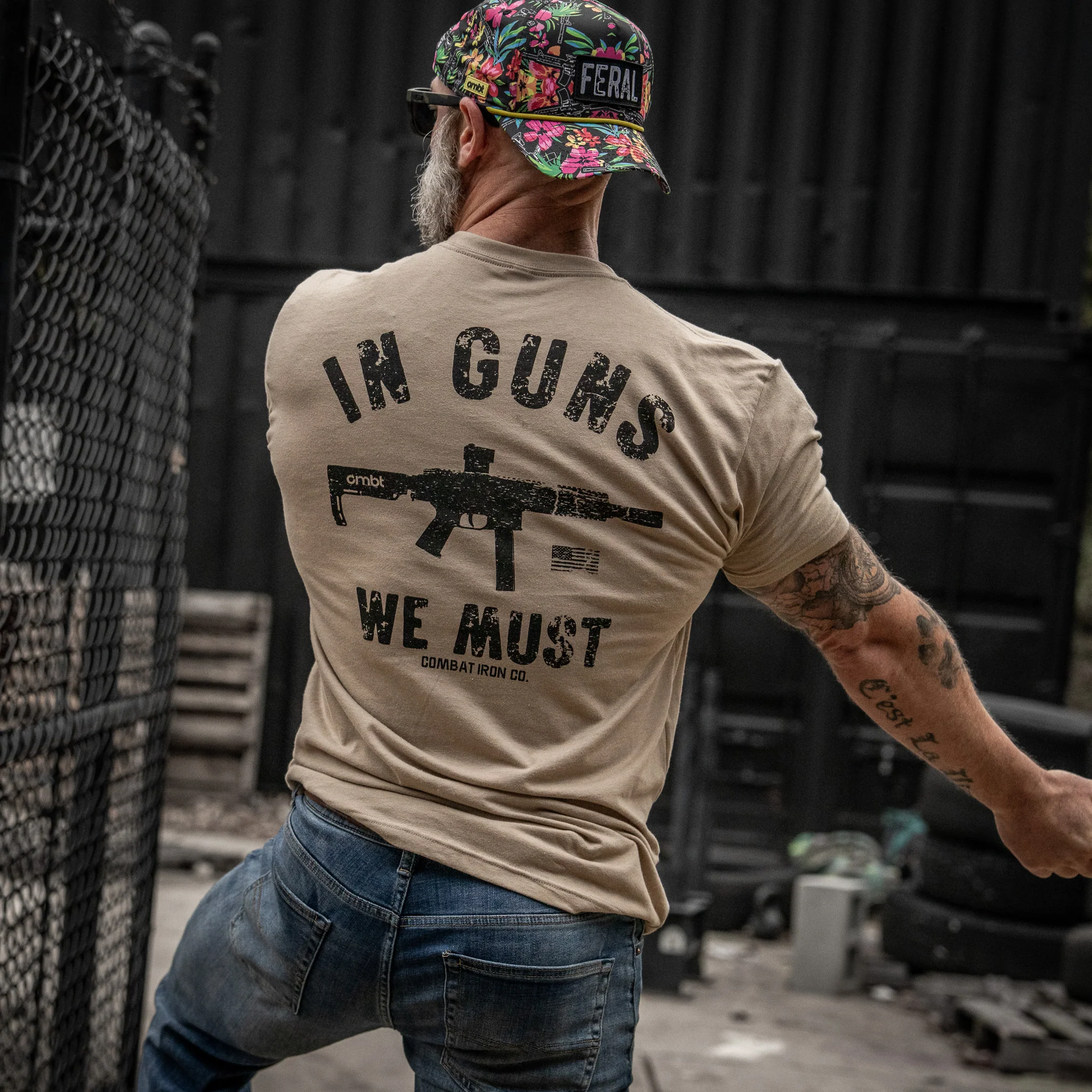 In Guns We Must Men's T-Shirt - Image 16