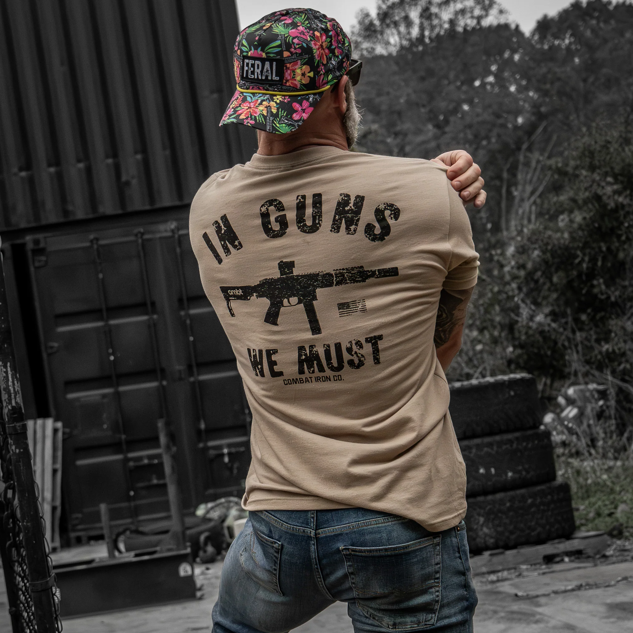In Guns We Must Men's T-Shirt - Image 17