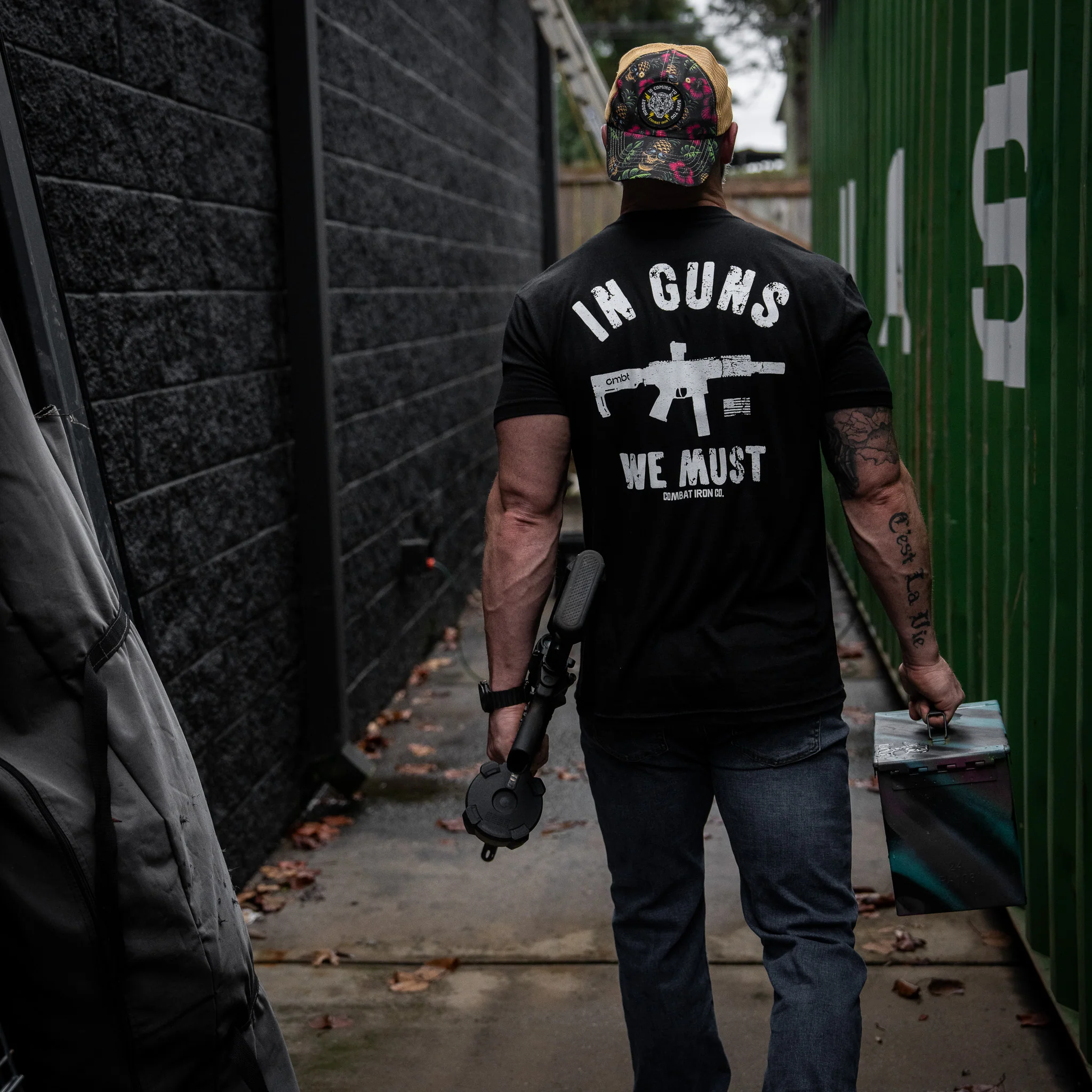 In Guns We Must Men's T-Shirt - Image 6