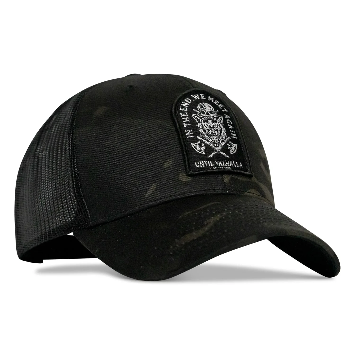 In The End, We Meet Again - Until Valhalla Patch Snapback Hat - Image 3