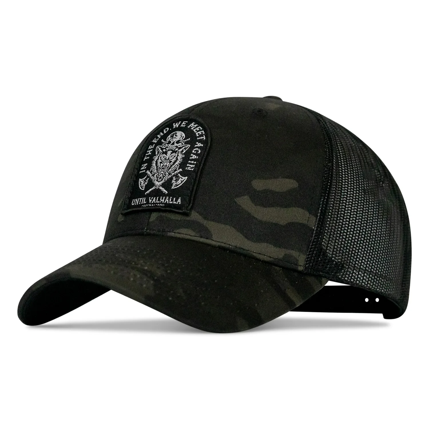In The End, We Meet Again - Until Valhalla Patch Snapback Hat - Image 4