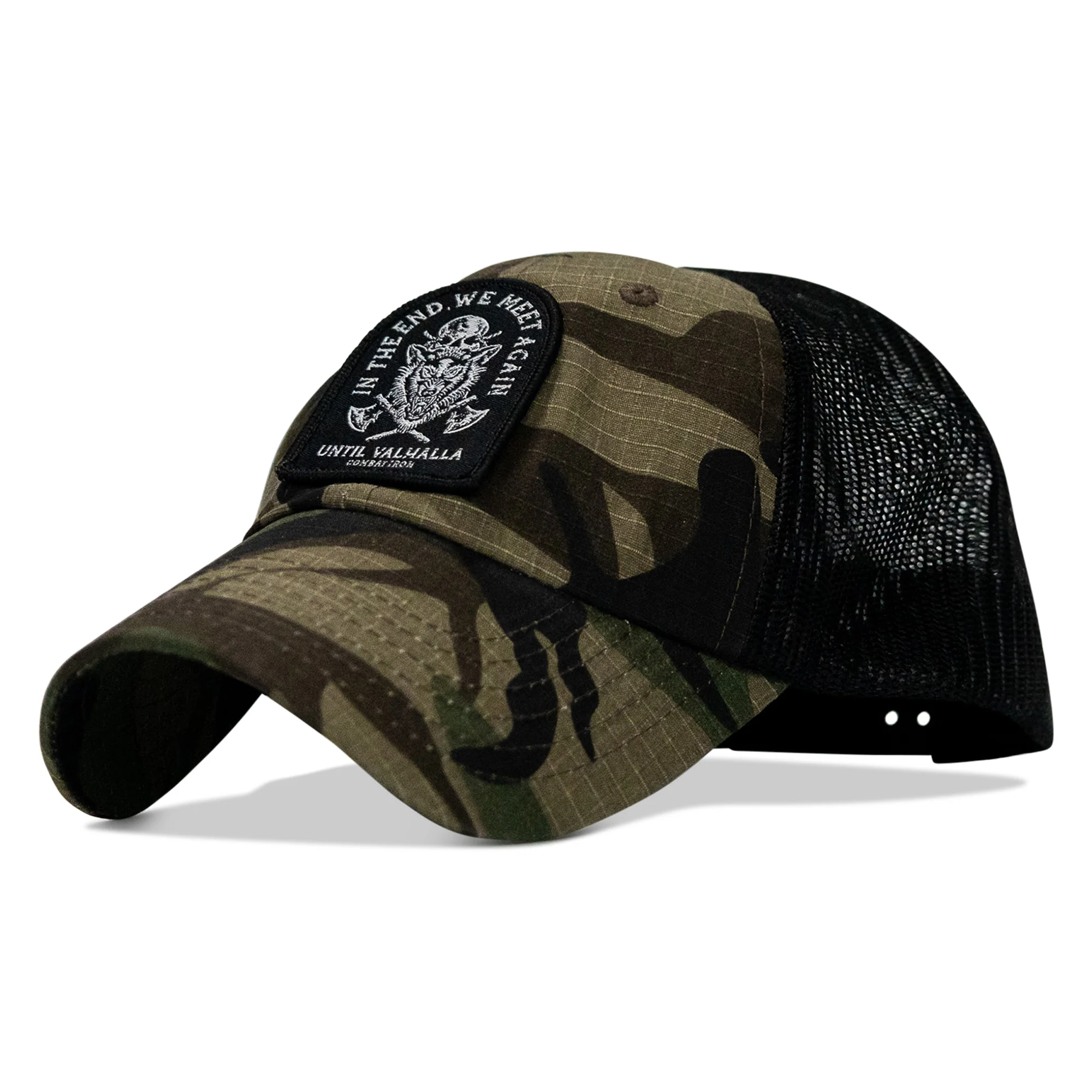 In The End, We Meet Again - Until Valhalla Patch Tactical Ripstop Mesh Snapback Hat - Image 29