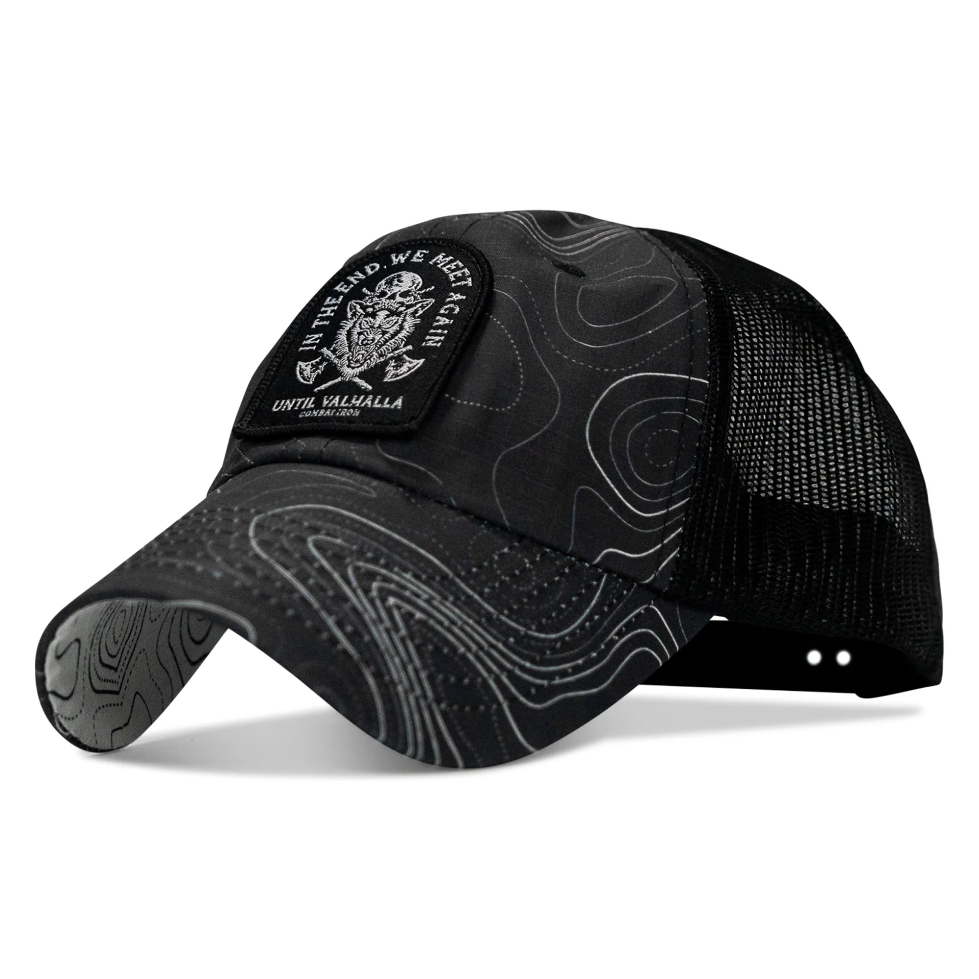 In The End, We Meet Again - Until Valhalla Patch Tactical Ripstop Mesh Snapback Hat - Image 8