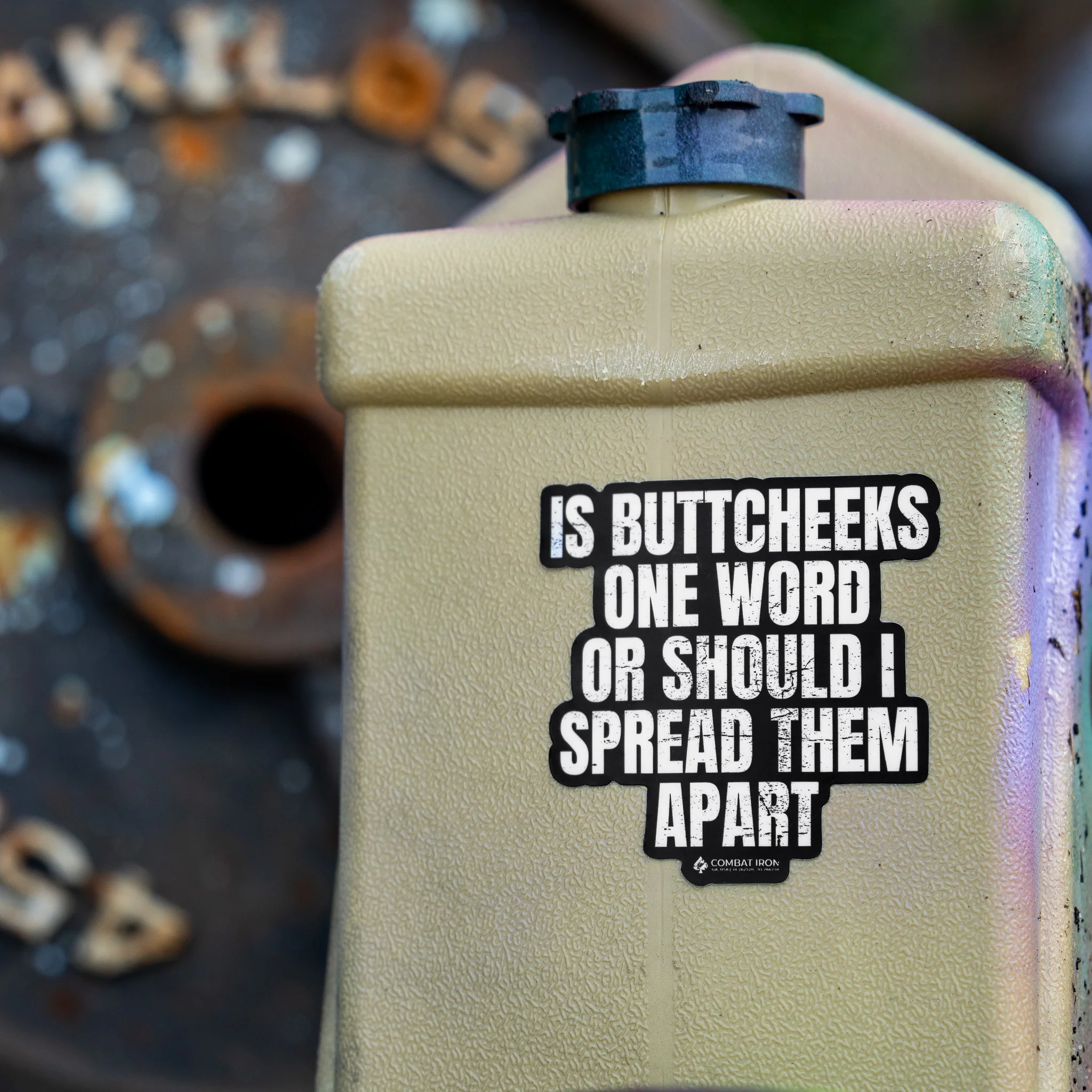 Is Buttcheeks One Word Or Should I Spread Them Apart Decal - Image 4