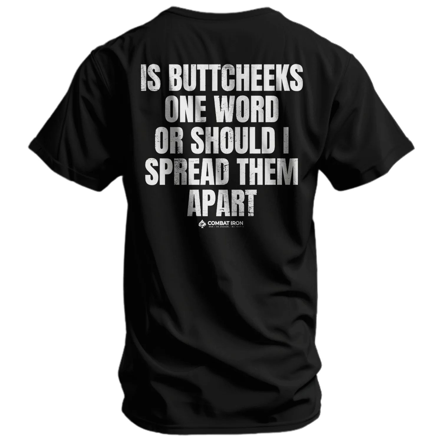 Is Buttcheeks One Word Or Should I Spread Them Apart Men's T-Shirt