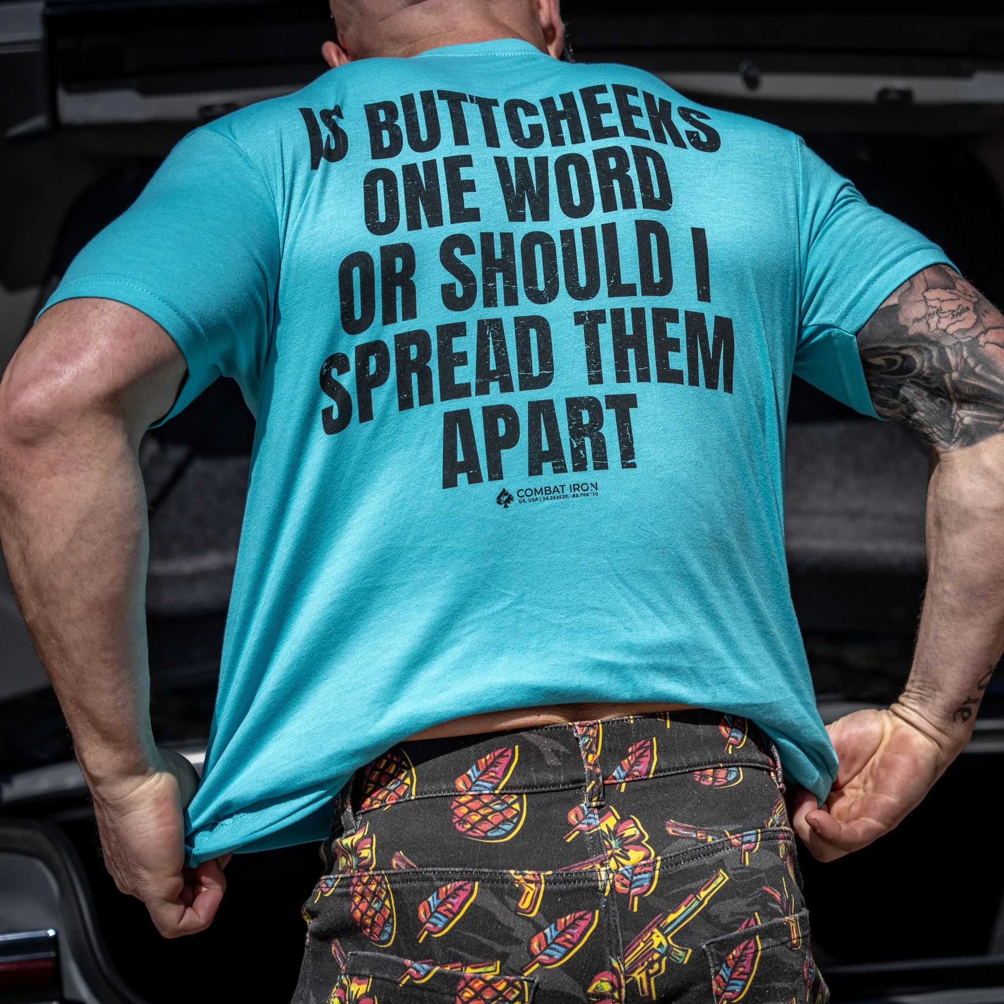 Is Buttcheeks One Word Or Should I Spread Them Apart Men's T-Shirt - Image 18