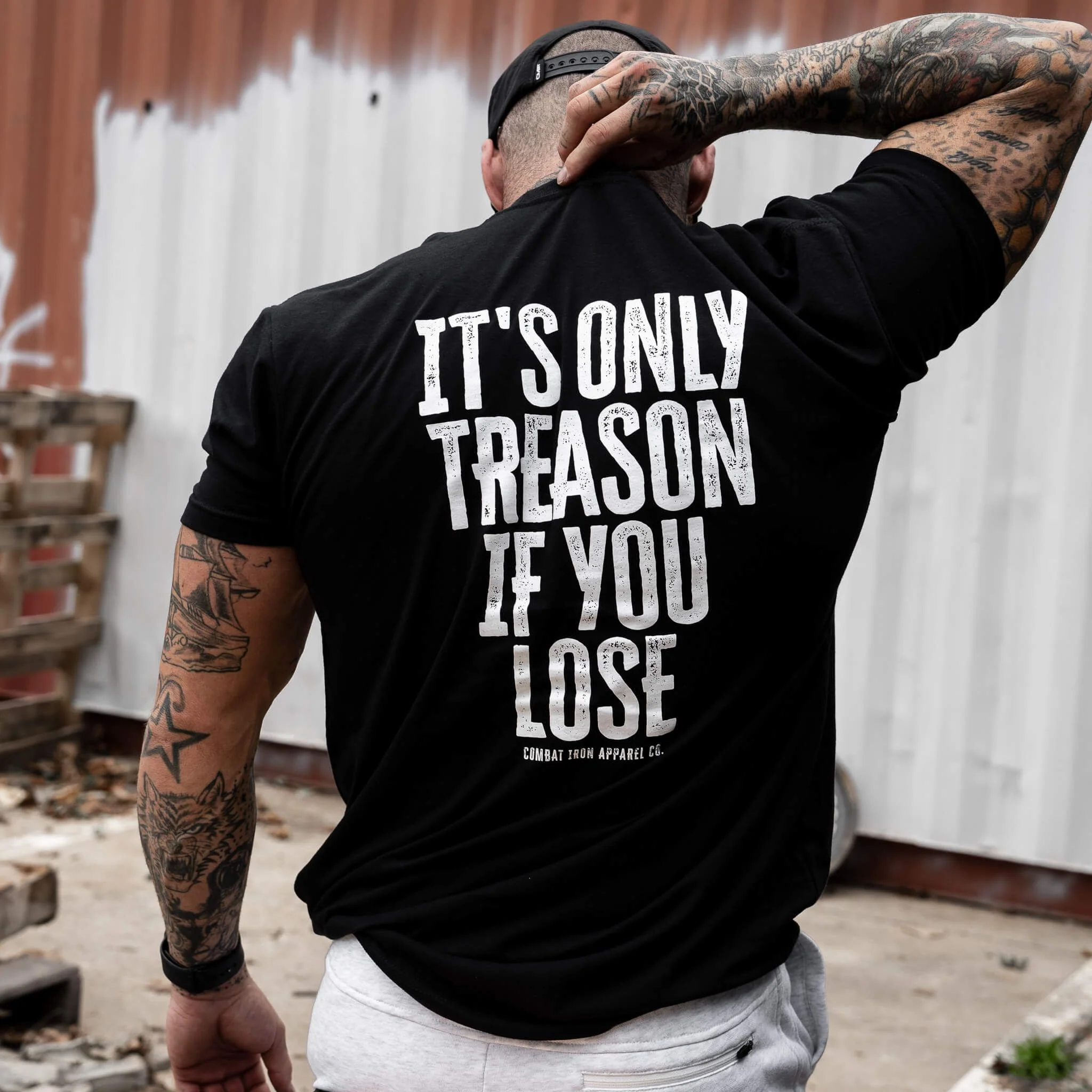 IT'S ONLY TREASON IF YOU LOSE MEN'S T-SHIRT - Image 2