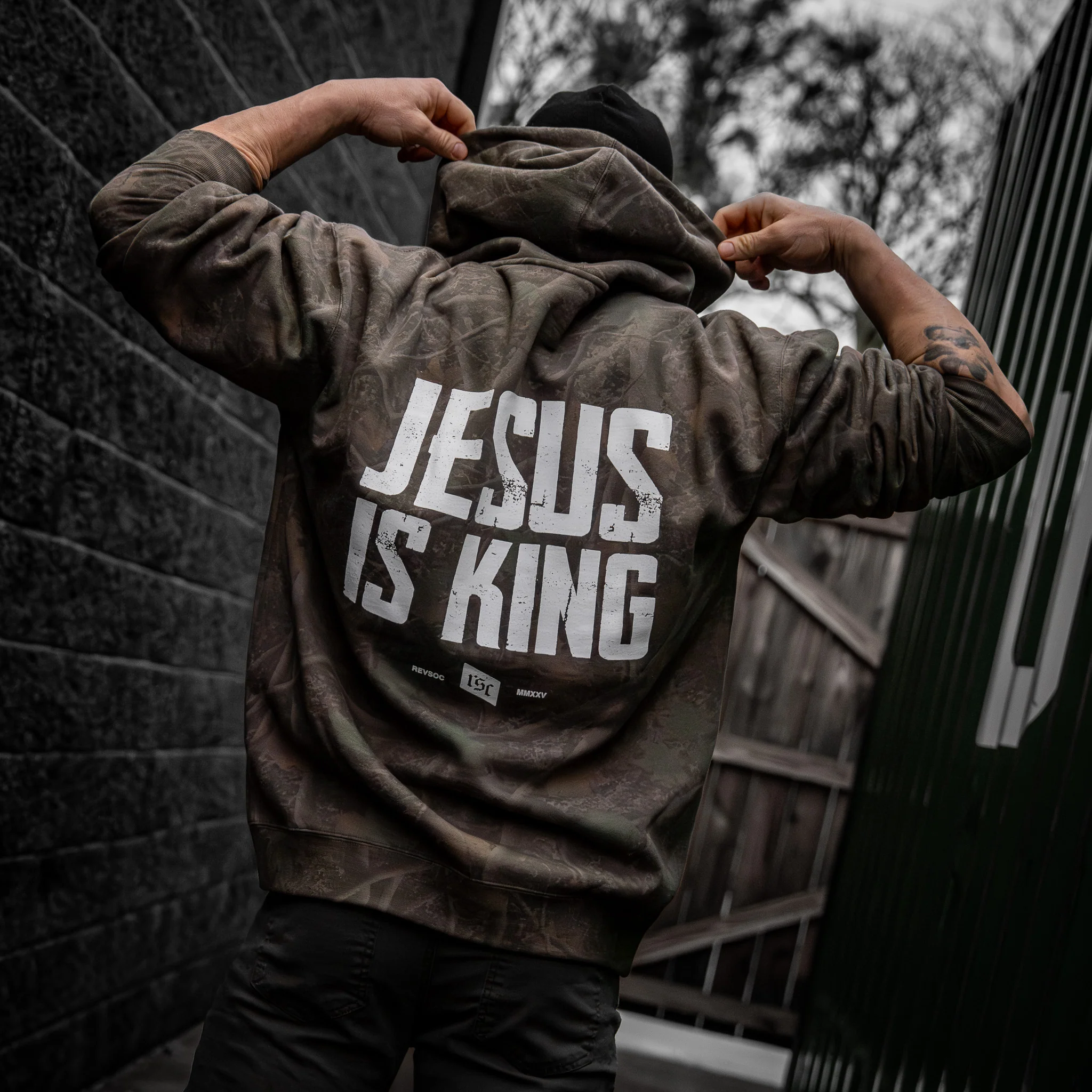 Jesus Is King Heavyweight Hoodie - Image 3