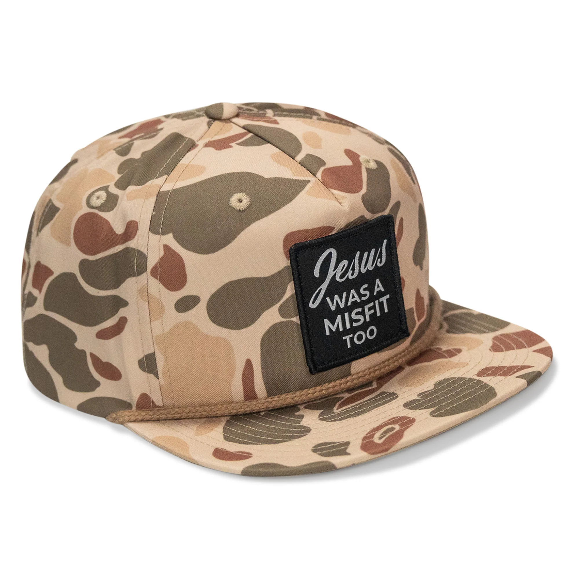Jesus Was A Misfit Too Flatbill Hat - Image 3