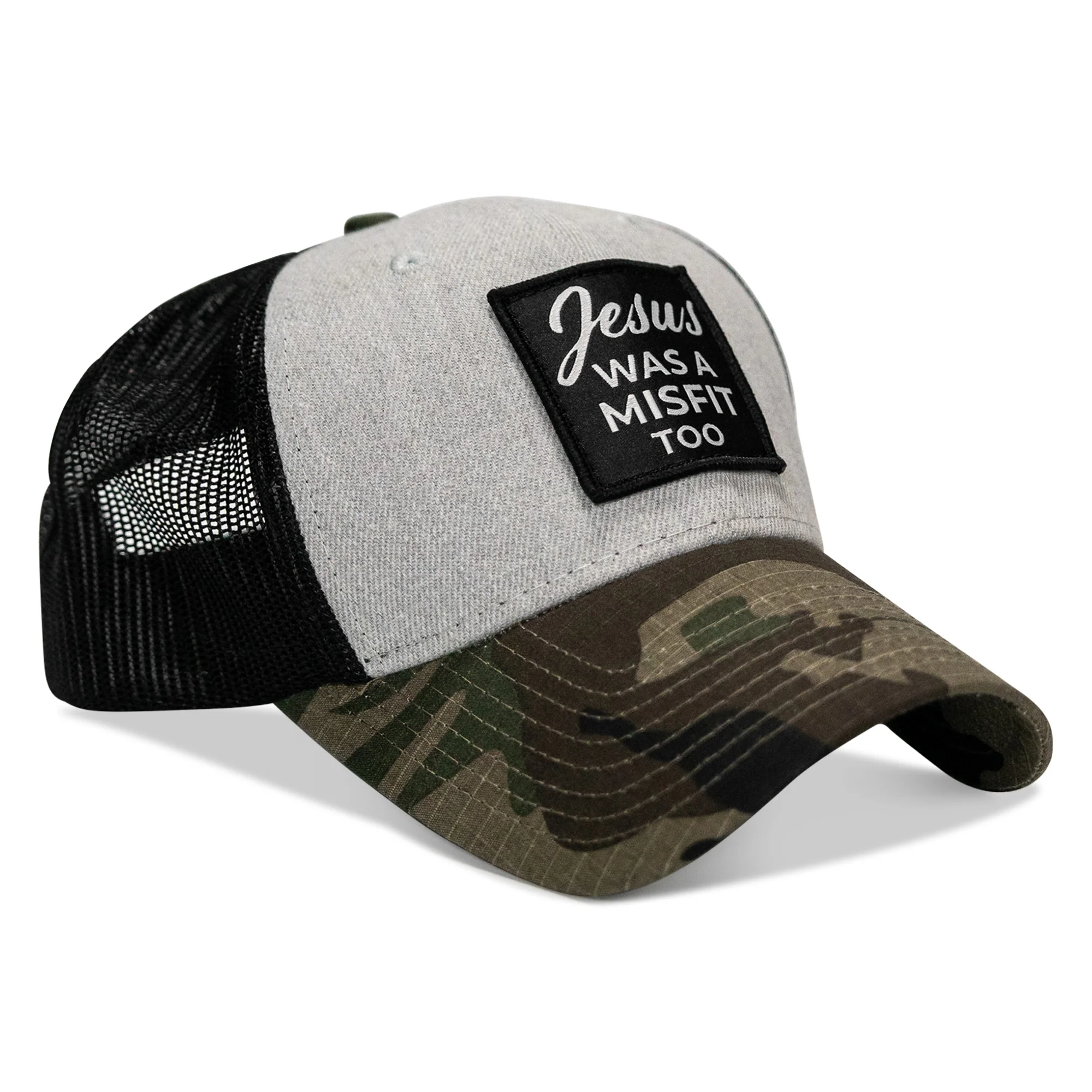 Jesus Was A Misfit Too Patch Snapback Hat - Image 13