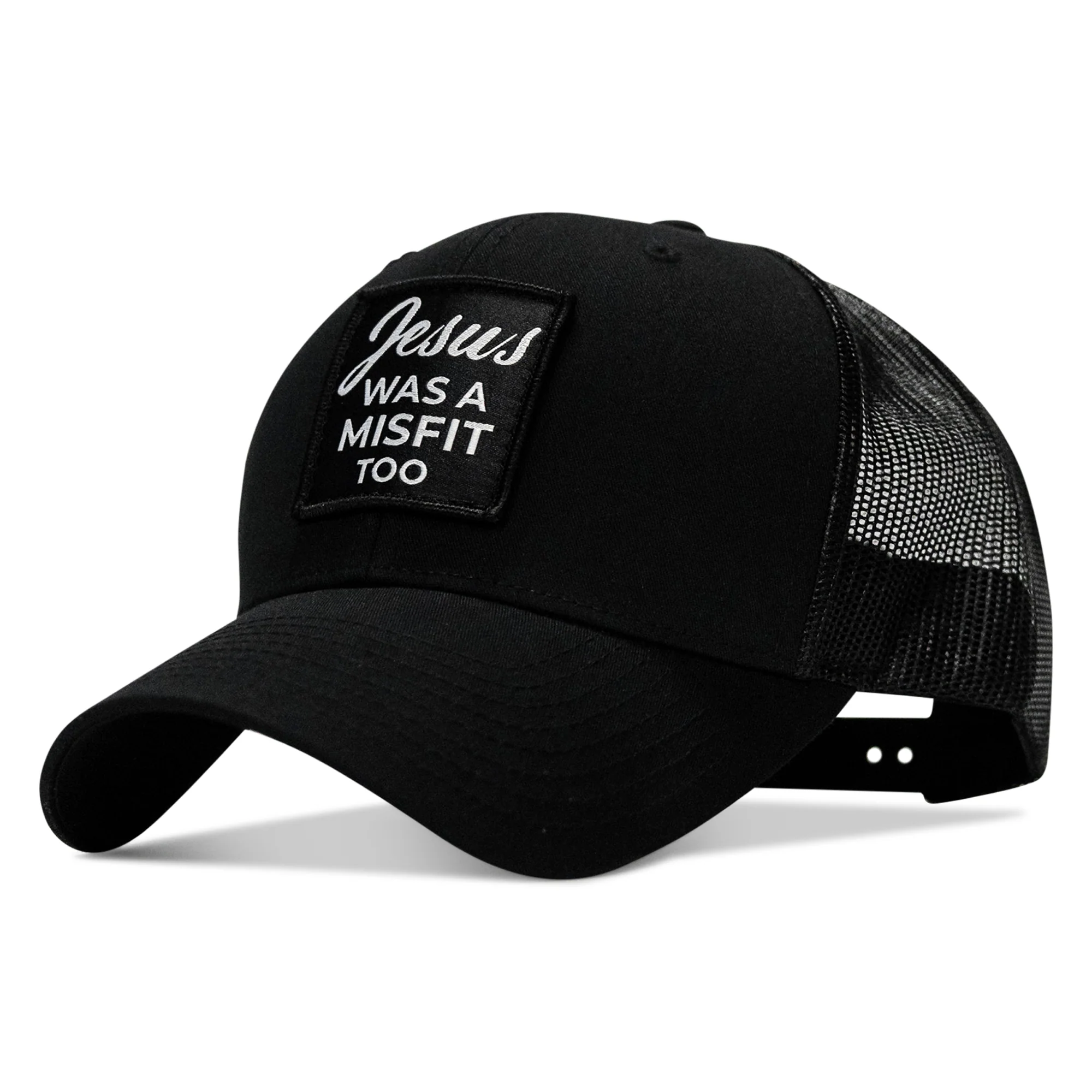 Jesus Was A Misfit Too Patch Snapback Hat - Image 2