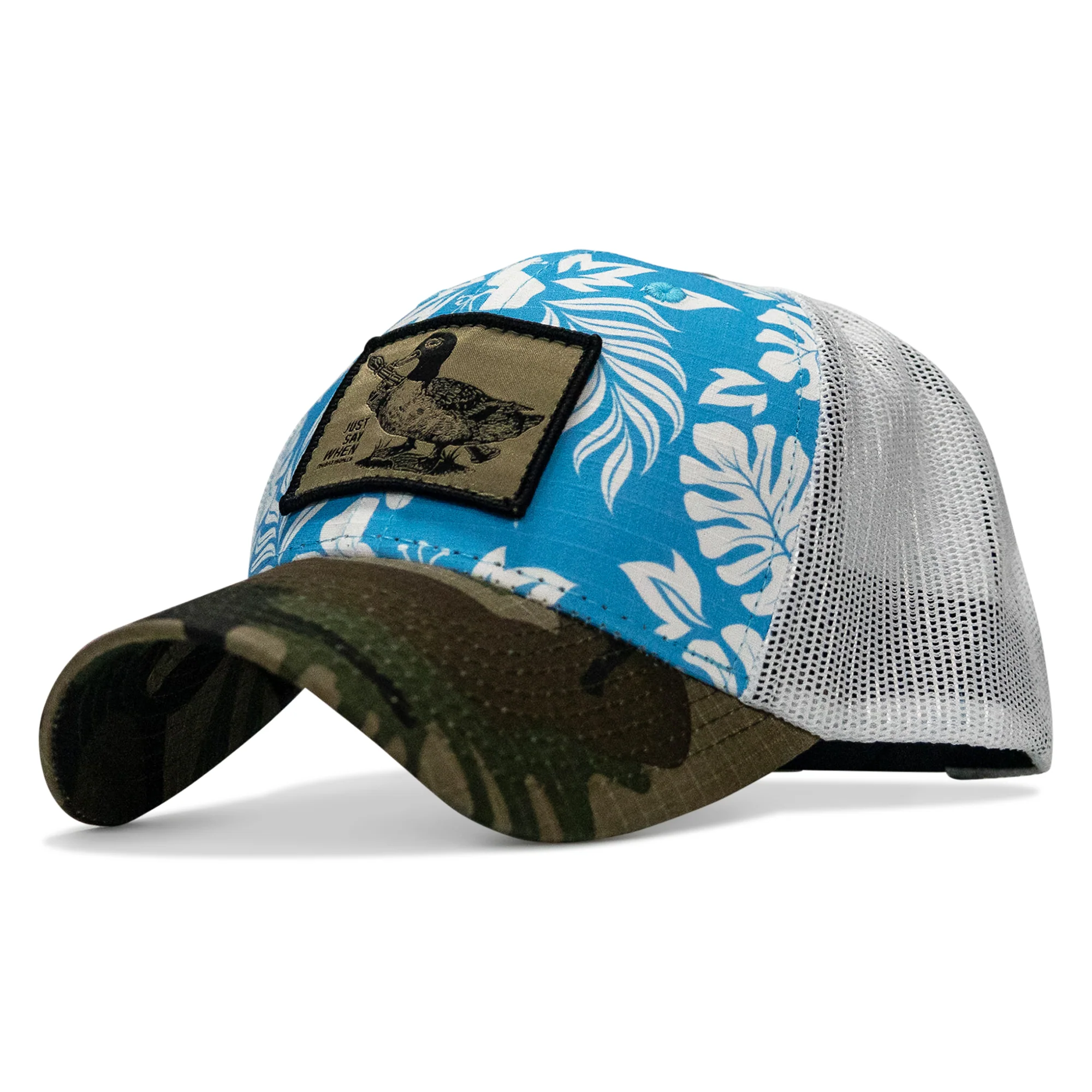 Just Say When Patch Original Ripstop Snapback Hat - Image 3