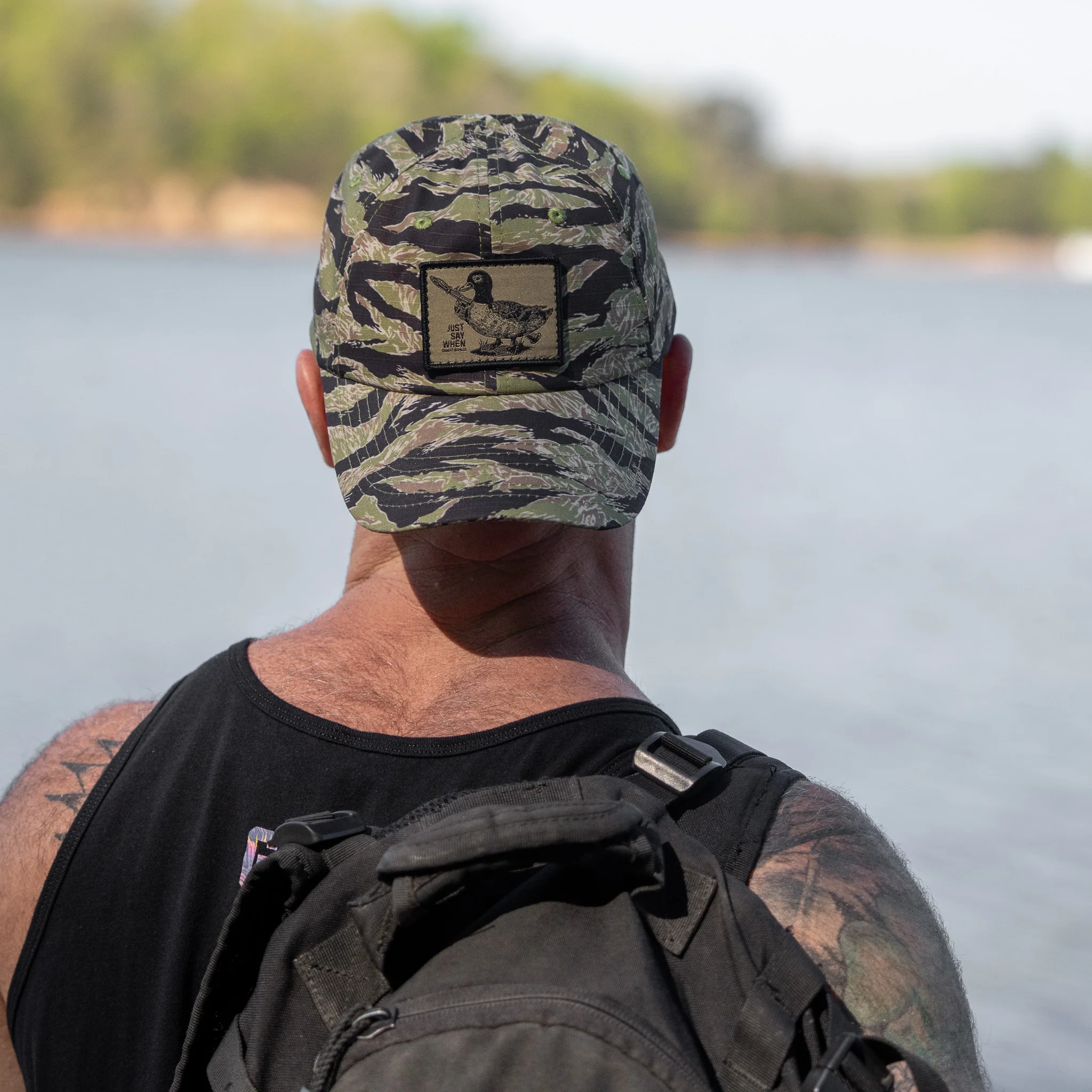 Just Say When Patch. Tactical Ripstop Mesh Snapback Hat - Image 15