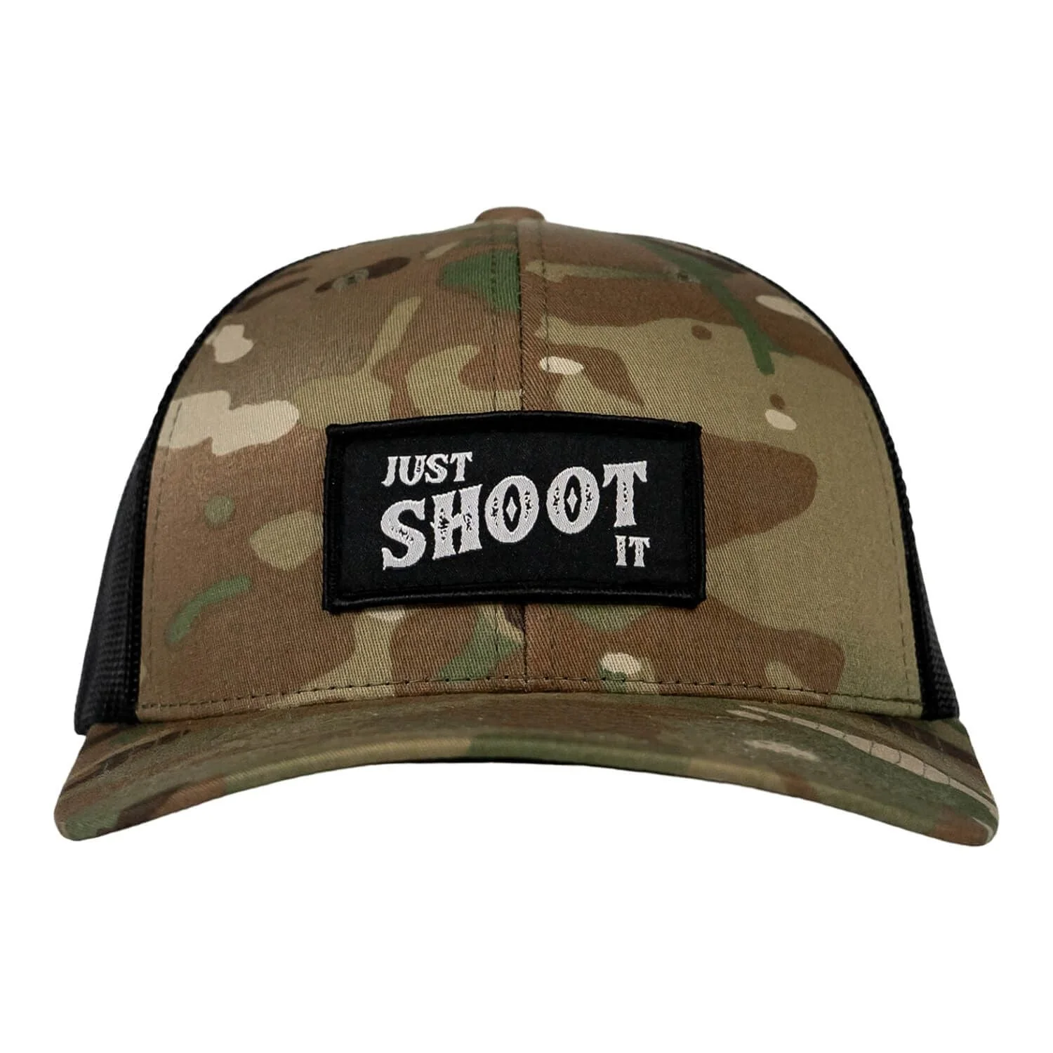 Just Shoot It Patch Snapback Hat - Image 10