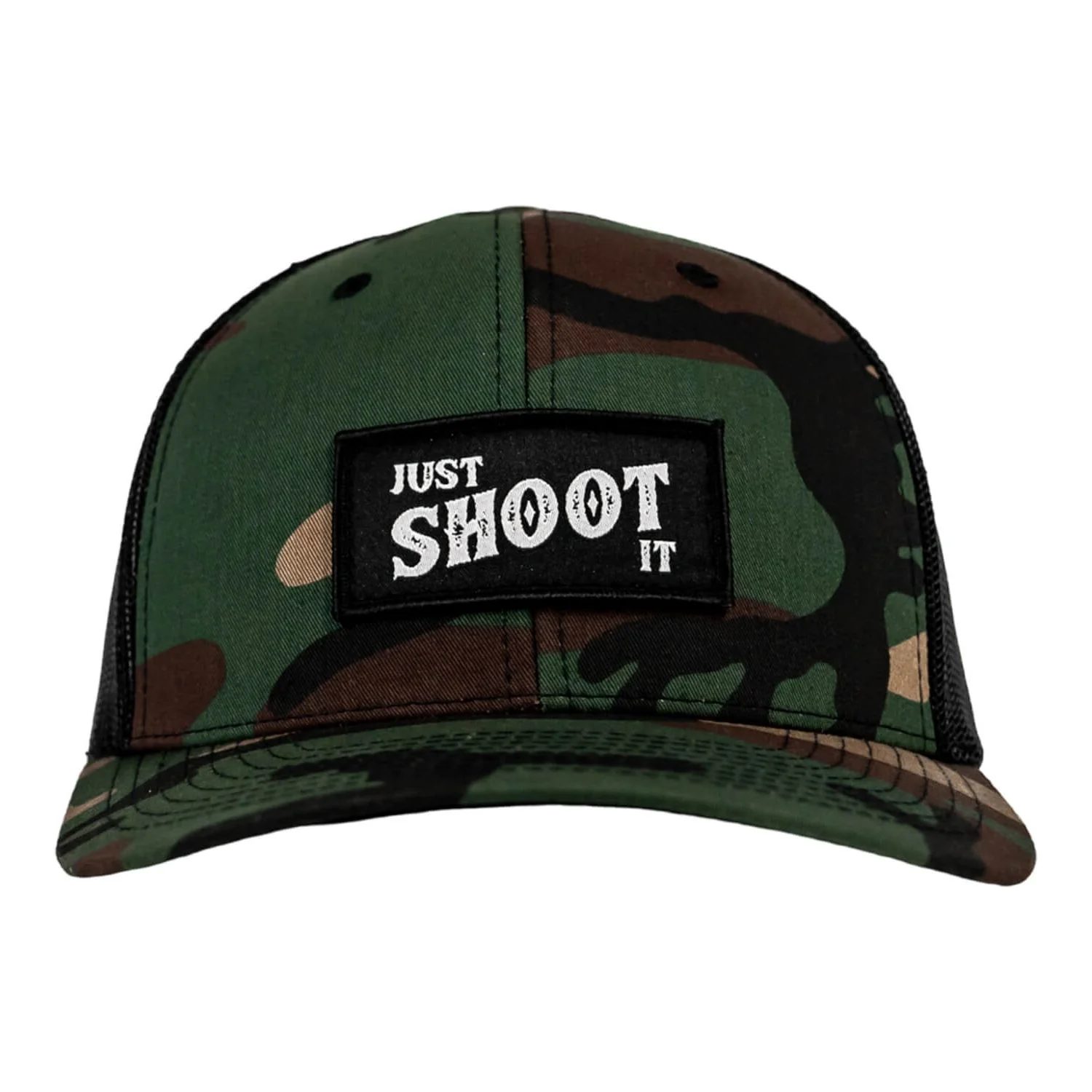 Just Shoot It Patch Snapback Hat - Image 12