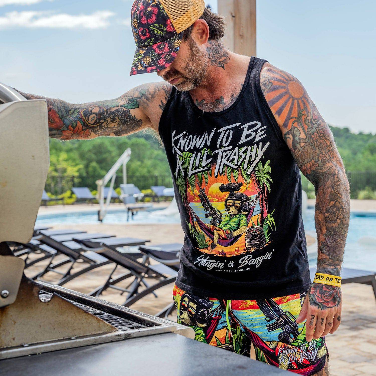 Known To Be A Lil Trashy Raccoon Men's Tank - Image 6
