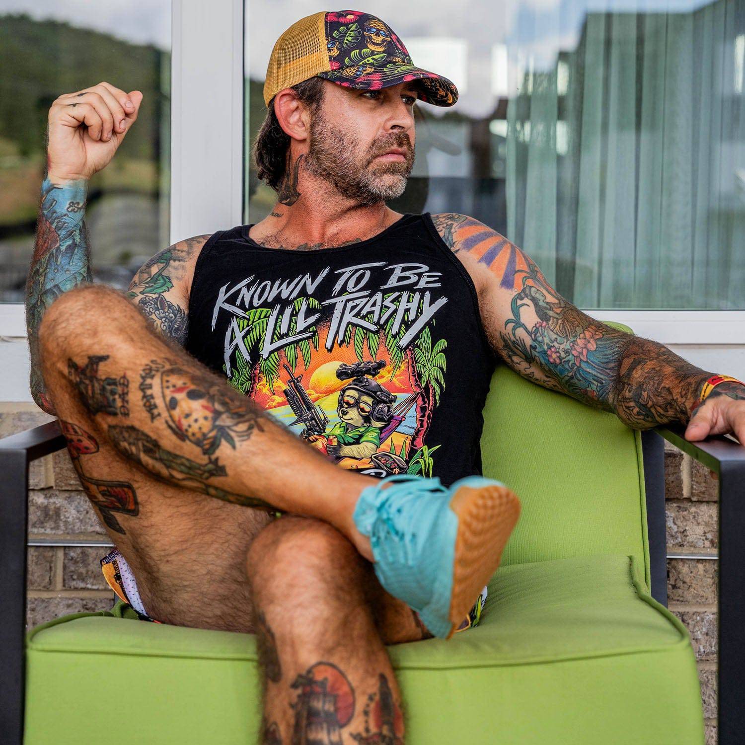 Known To Be A Lil Trashy Raccoon Men's Tank - Image 7