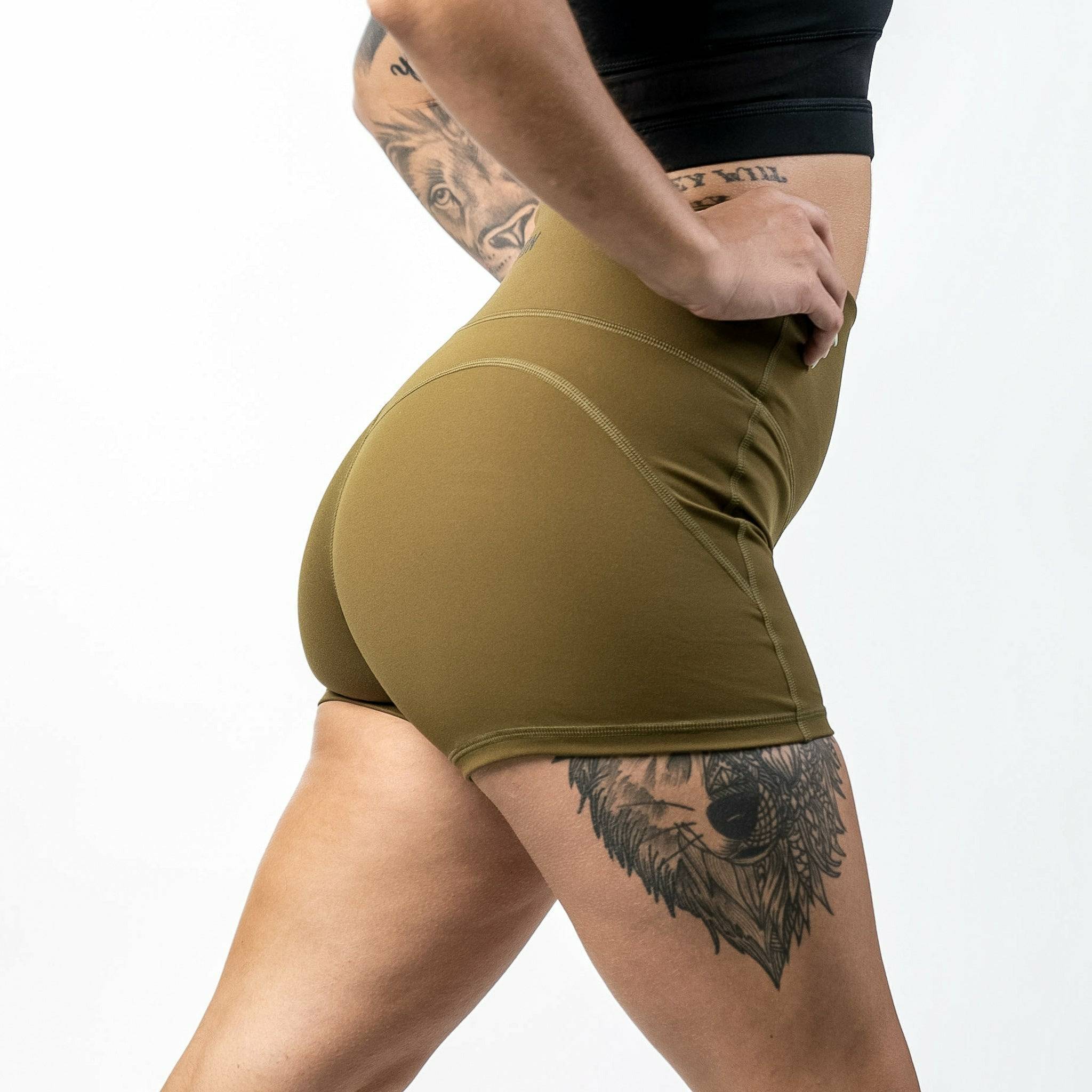 LADIES LUXE HIGH WAISTED SHORTS - Image 57