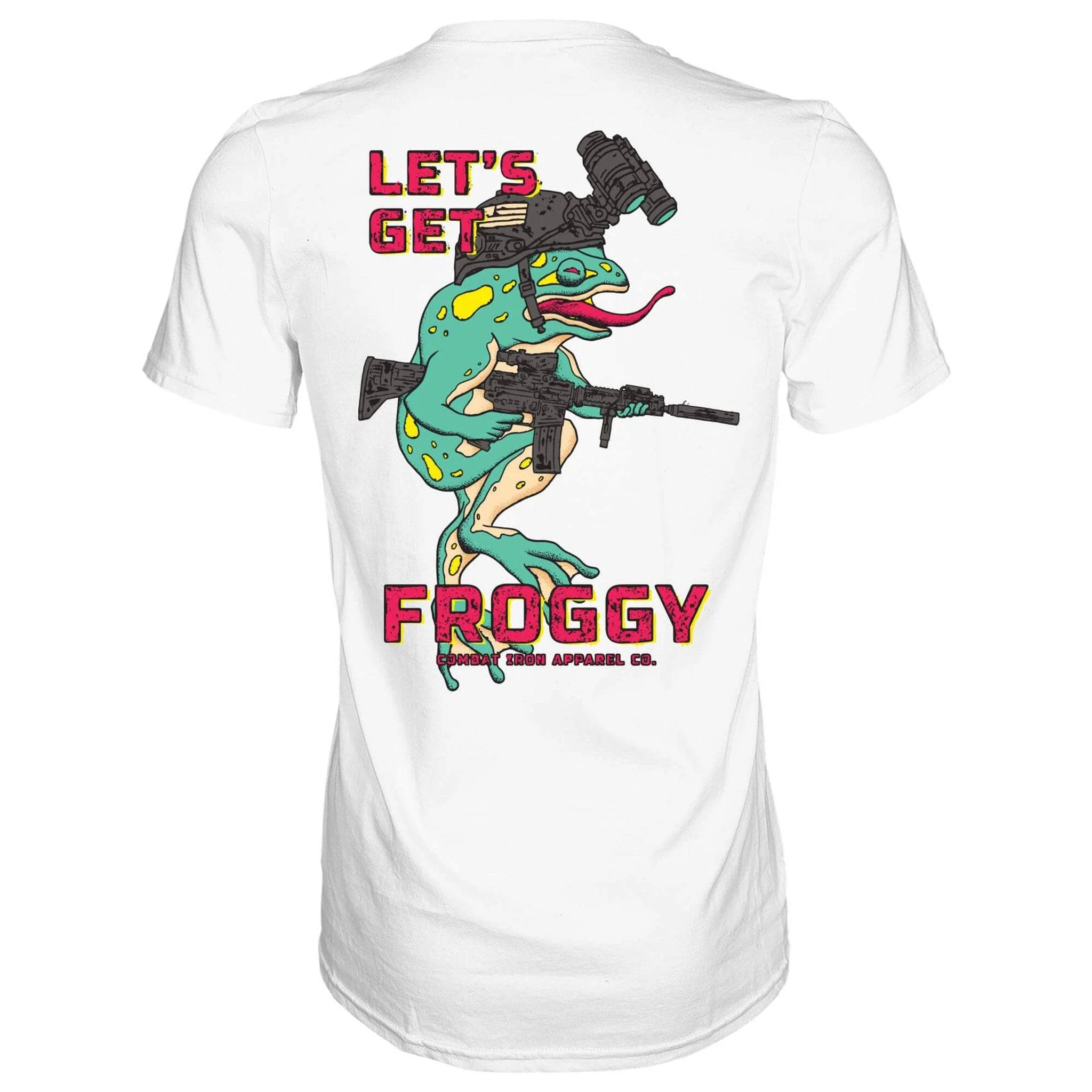 Let's Get Froggy Operator Style Men's T-Shirt - Image 3