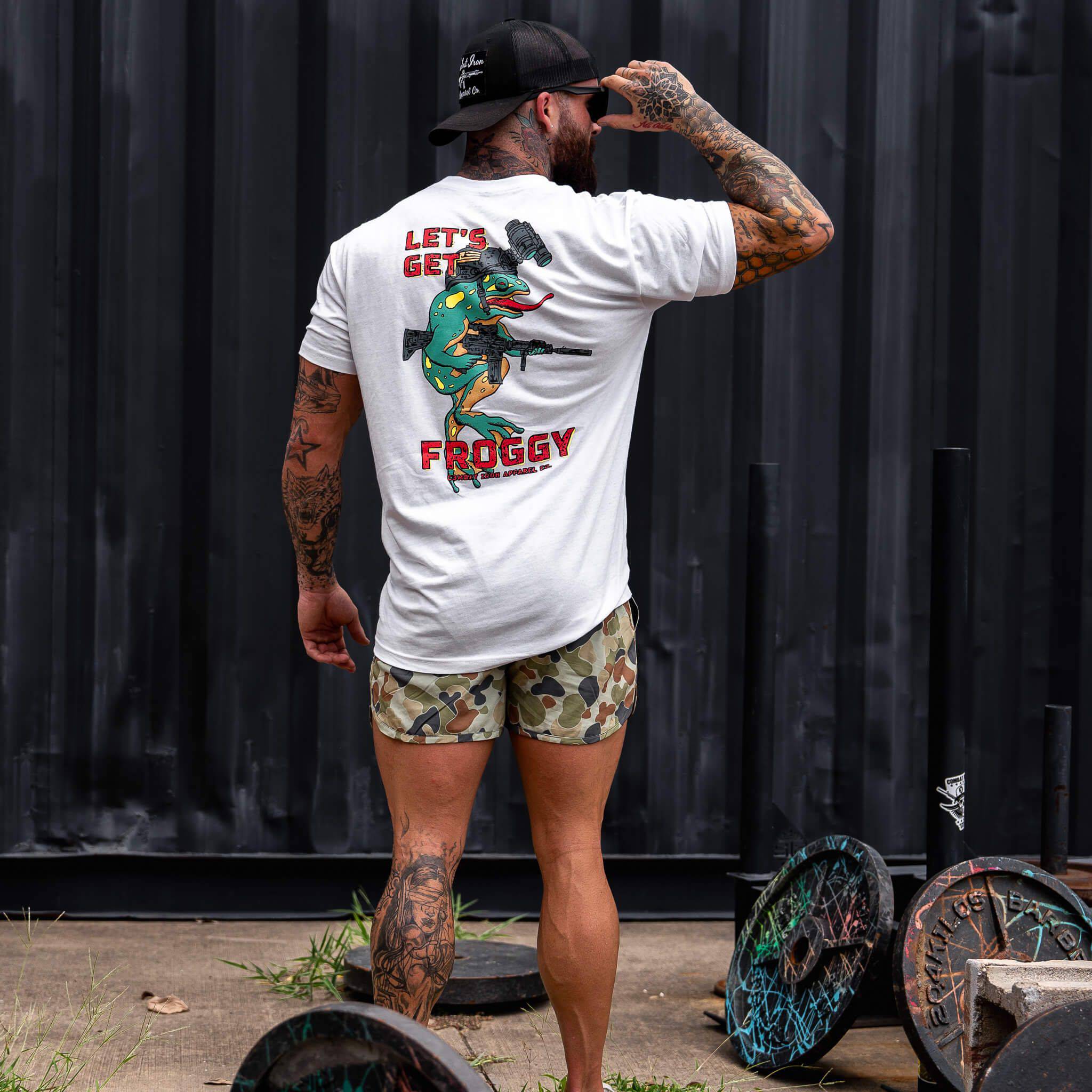 Let's Get Froggy Operator Style Men's T-Shirt - Image 8