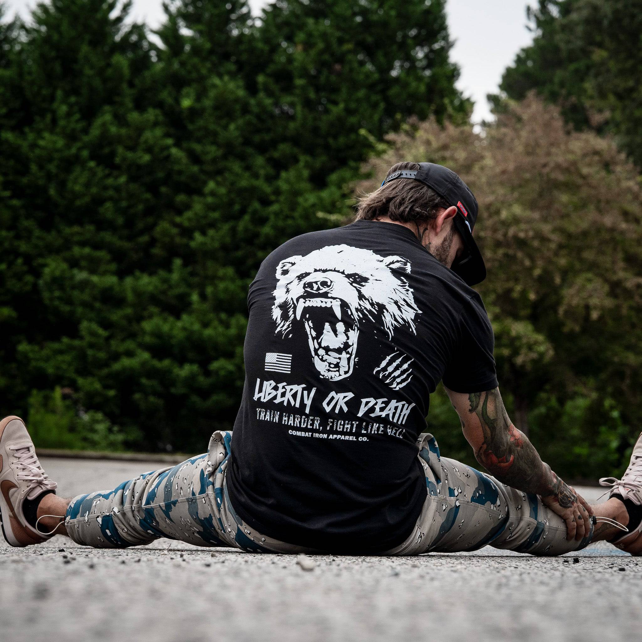 Liberty Or Death Fight Like Hell Men's T-Shirt - Image 5