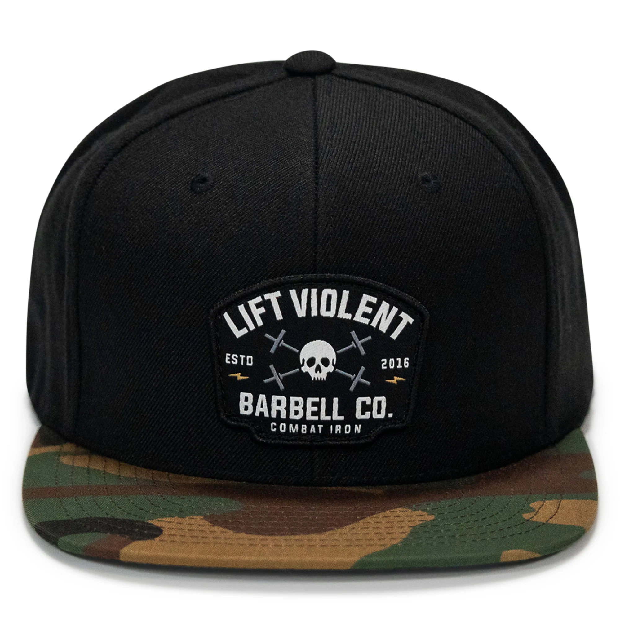 Lift Violent Barbell Co Patch Flatbill Snapback Hat