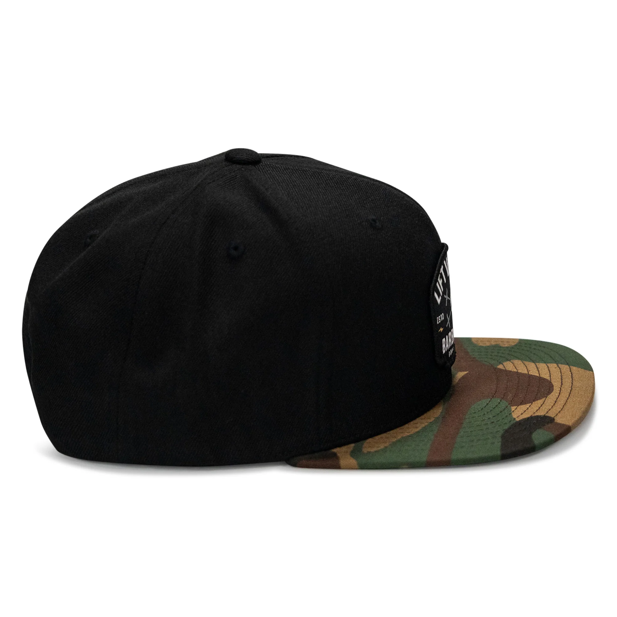 Lift Violent Barbell Co Patch Flatbill Snapback Hat - Image 5