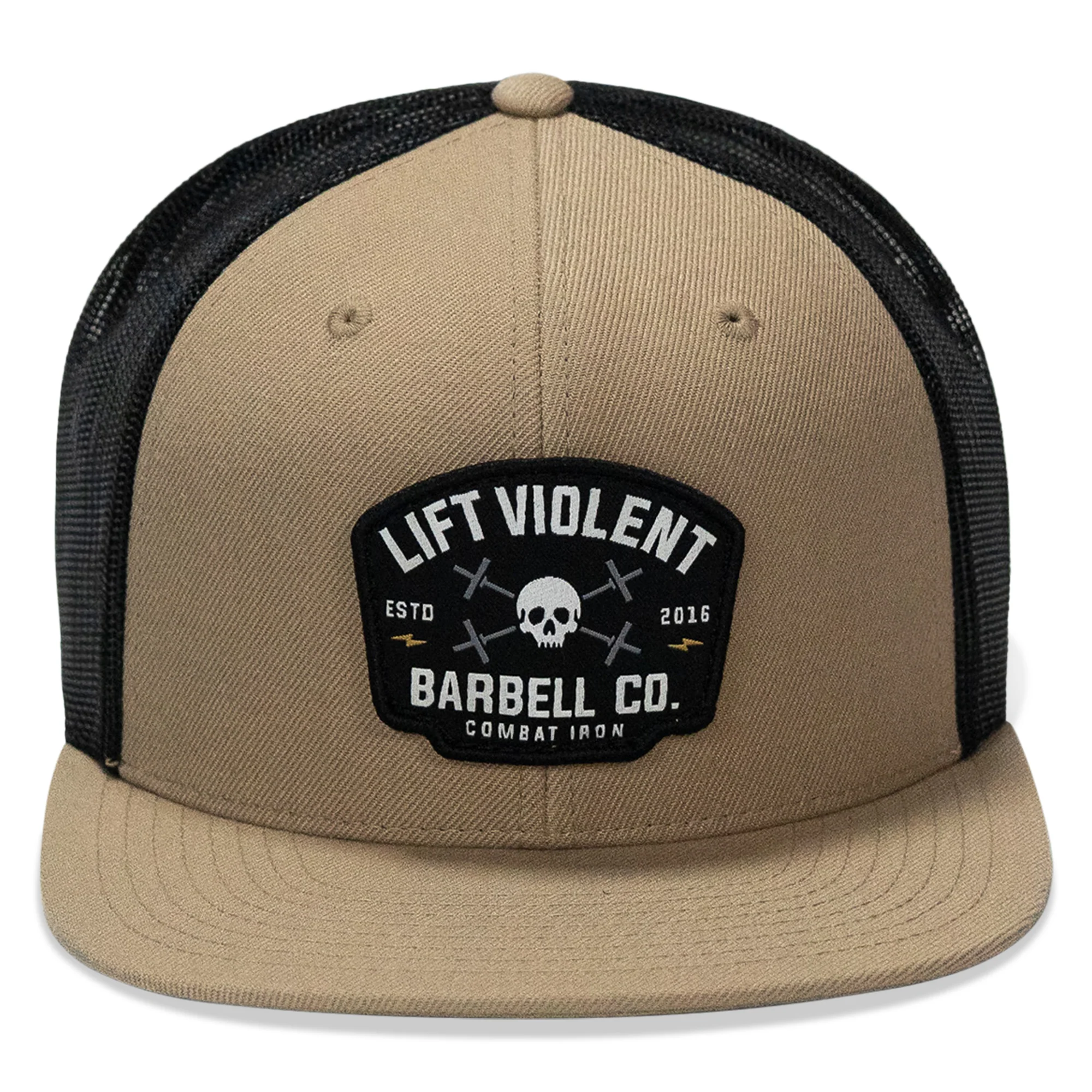 Lift Violent Barbell Co Patch Flatbill Snapback Hat - Image 6