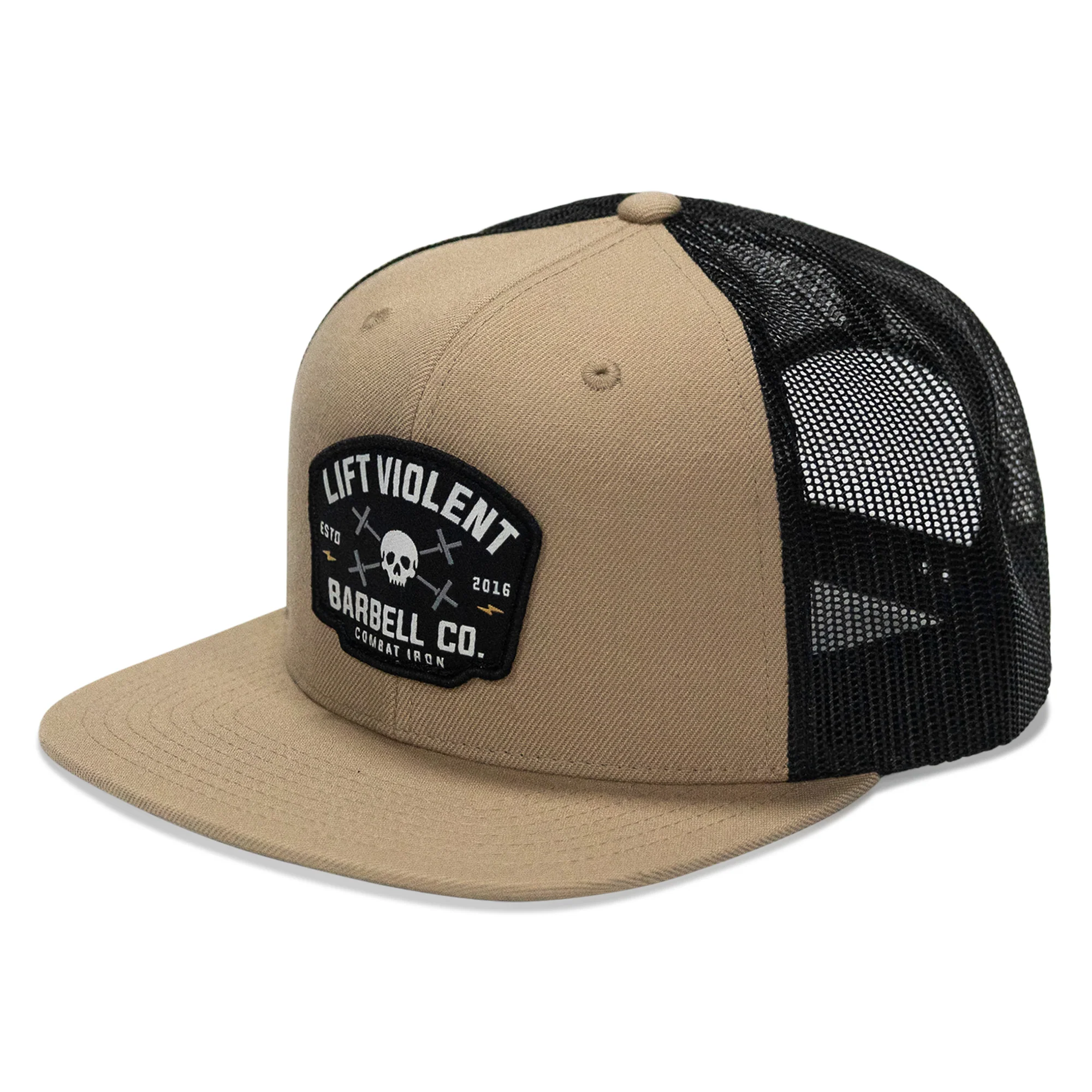 Lift Violent Barbell Co Patch Flatbill Snapback Hat - Image 7