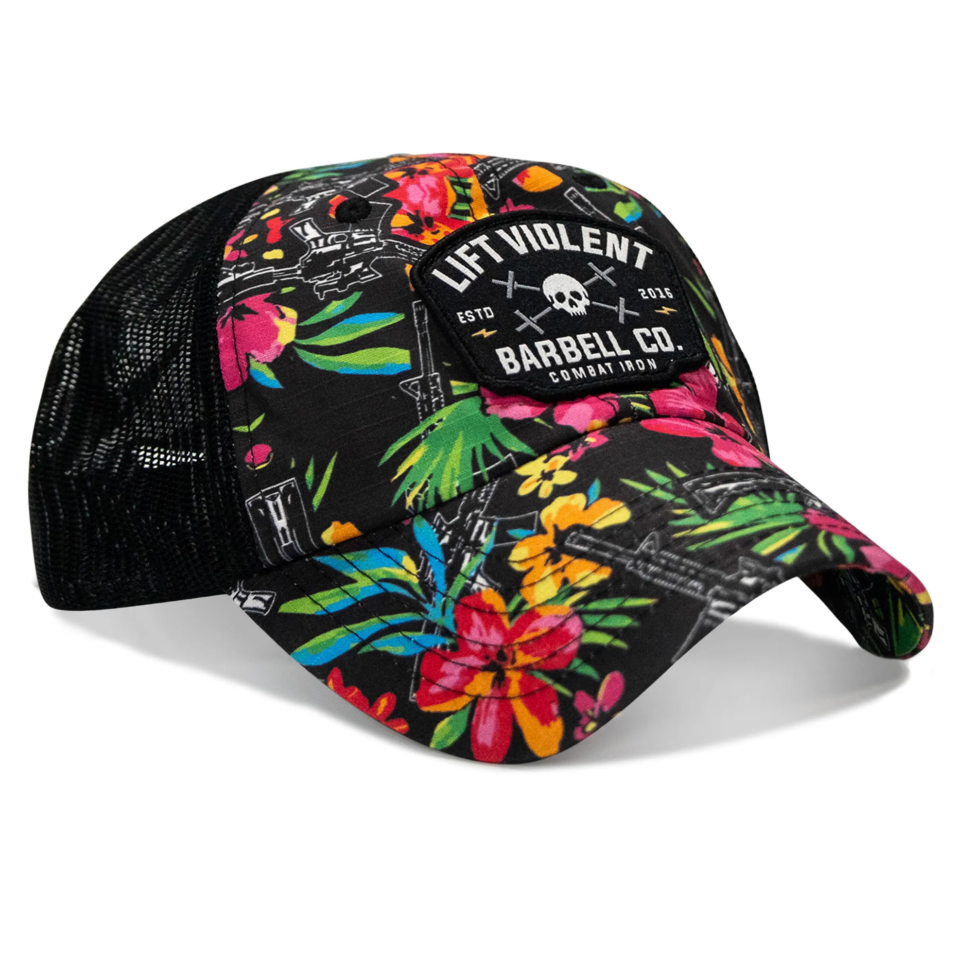 Lift Violent Barbell Co Patch. Tactical Ripstop Mesh Snapback Hat - Image 3