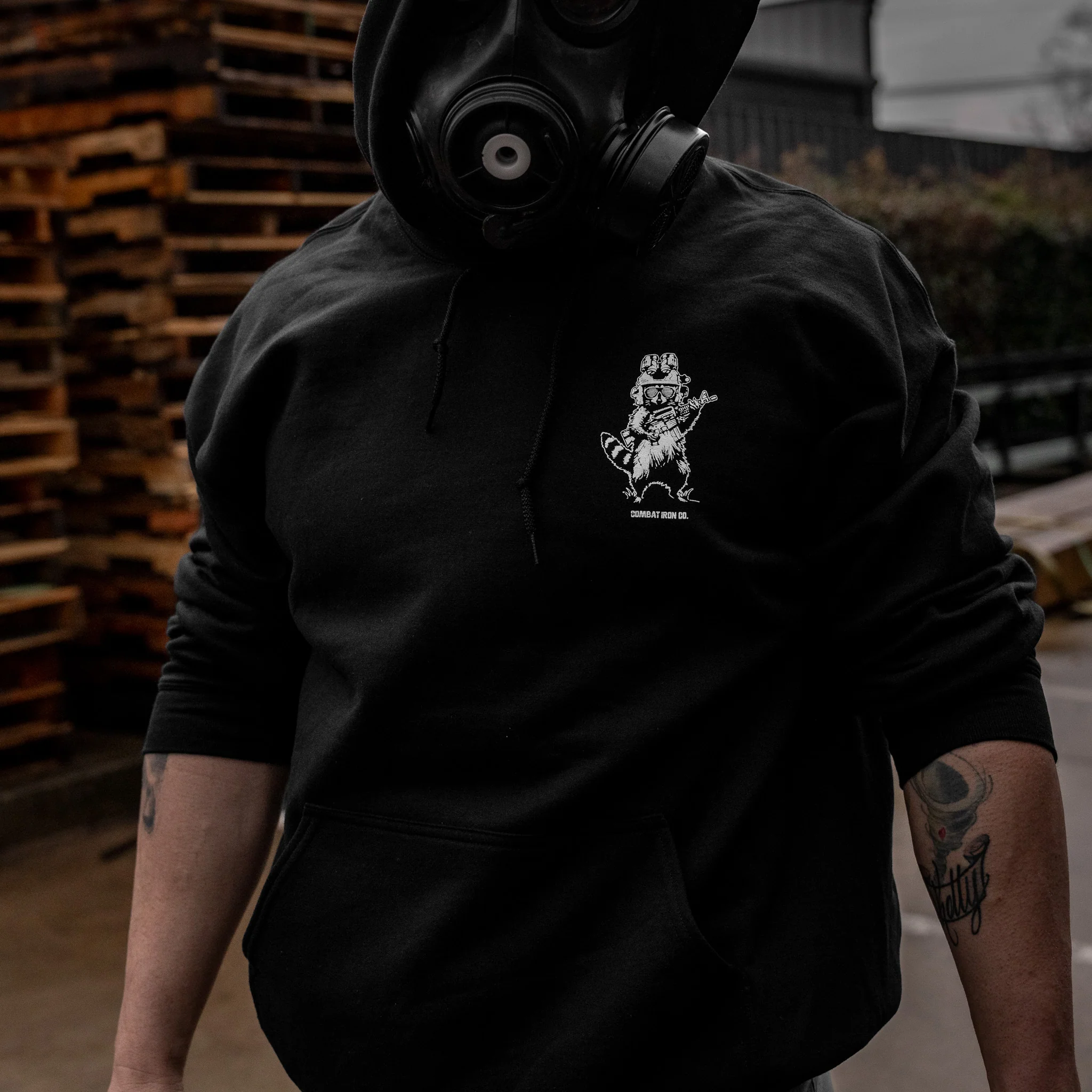 Lil Feral Raccoon Men's Hoodie - Image 5