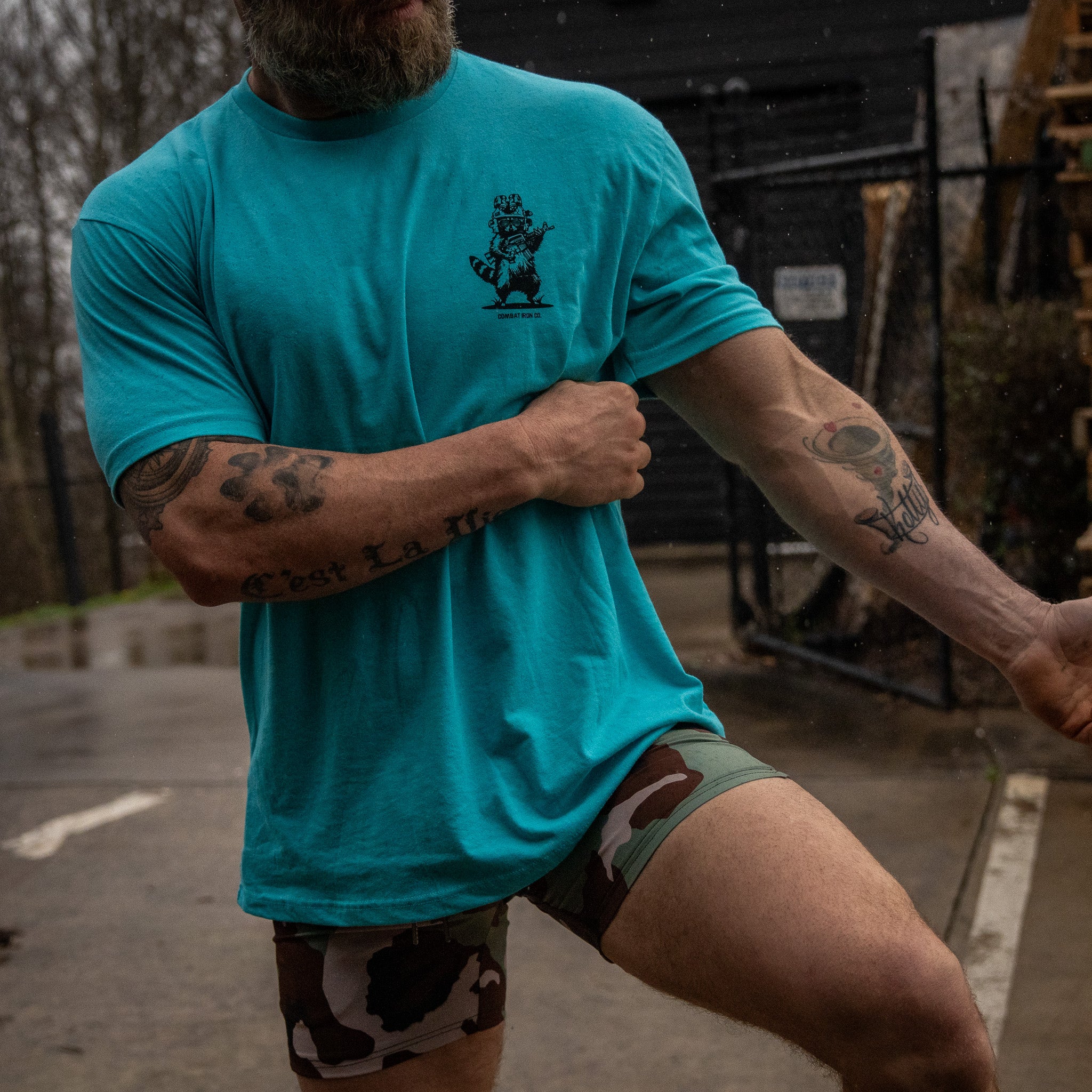 Lil Feral Raccoon Men's T-Shirt - Image 16
