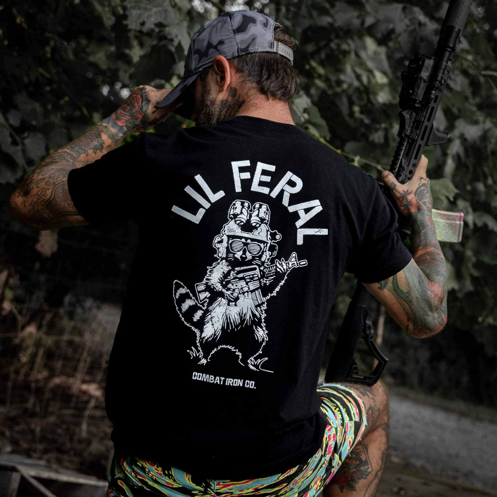 Lil Feral Raccoon Men's T-Shirt - Image 3