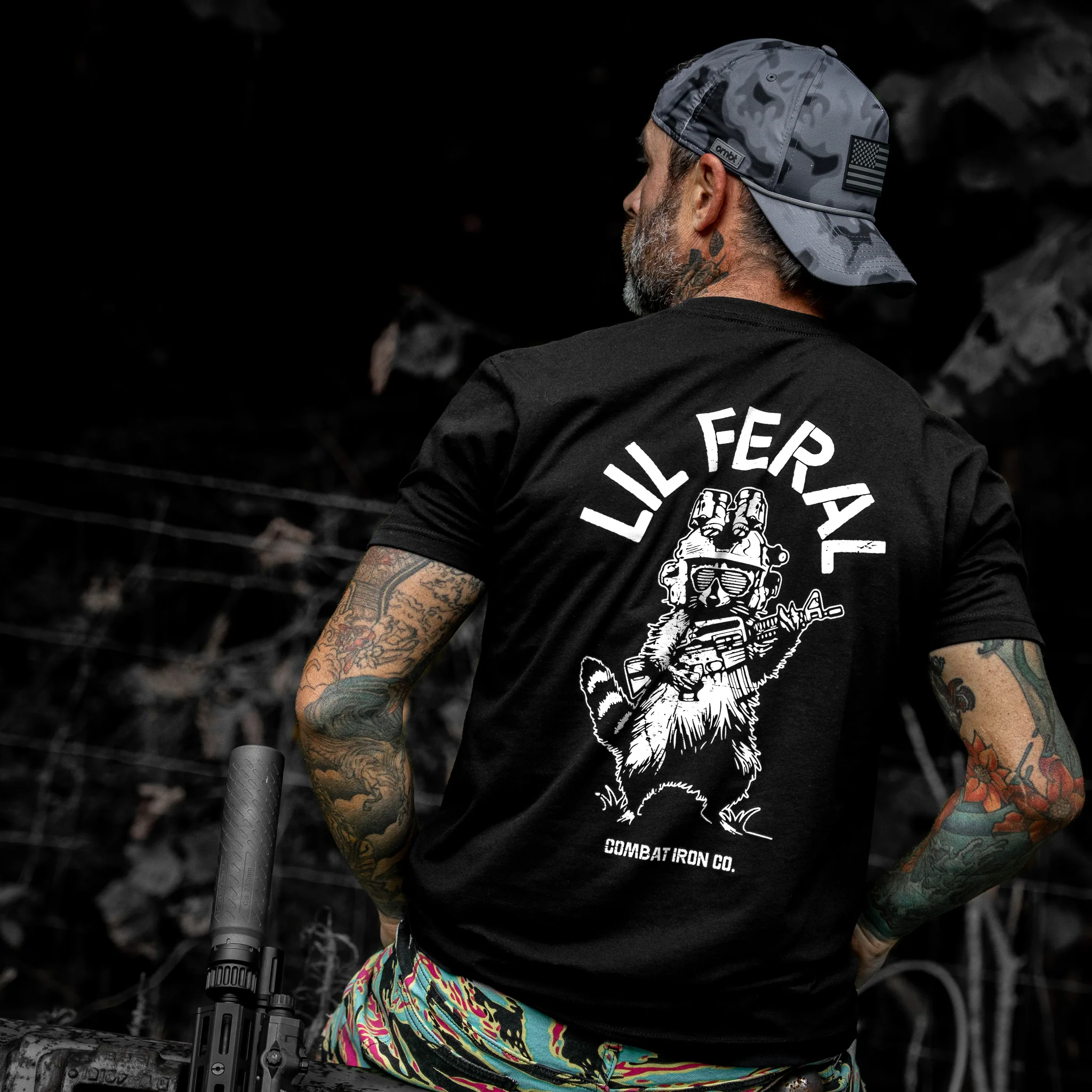 Lil Feral Raccoon Men's T-Shirt - Image 4