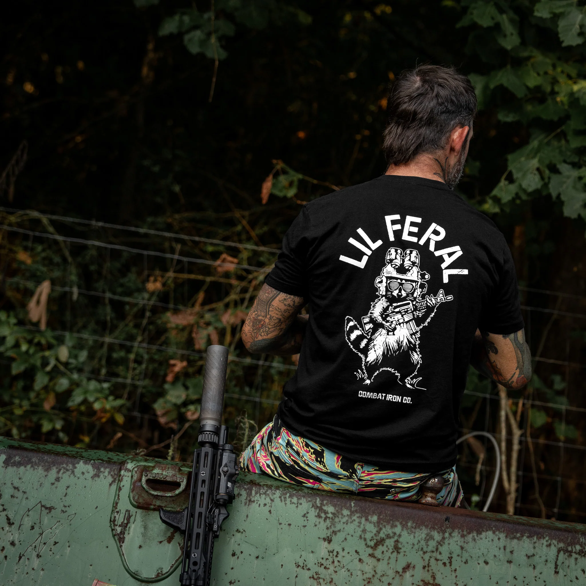 Lil Feral Raccoon Men's T-Shirt - Image 6