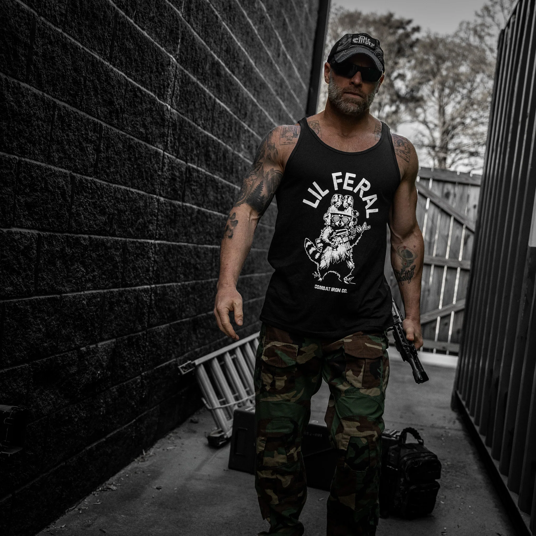 Lil Feral Raccoon Men's Tank - Image 3