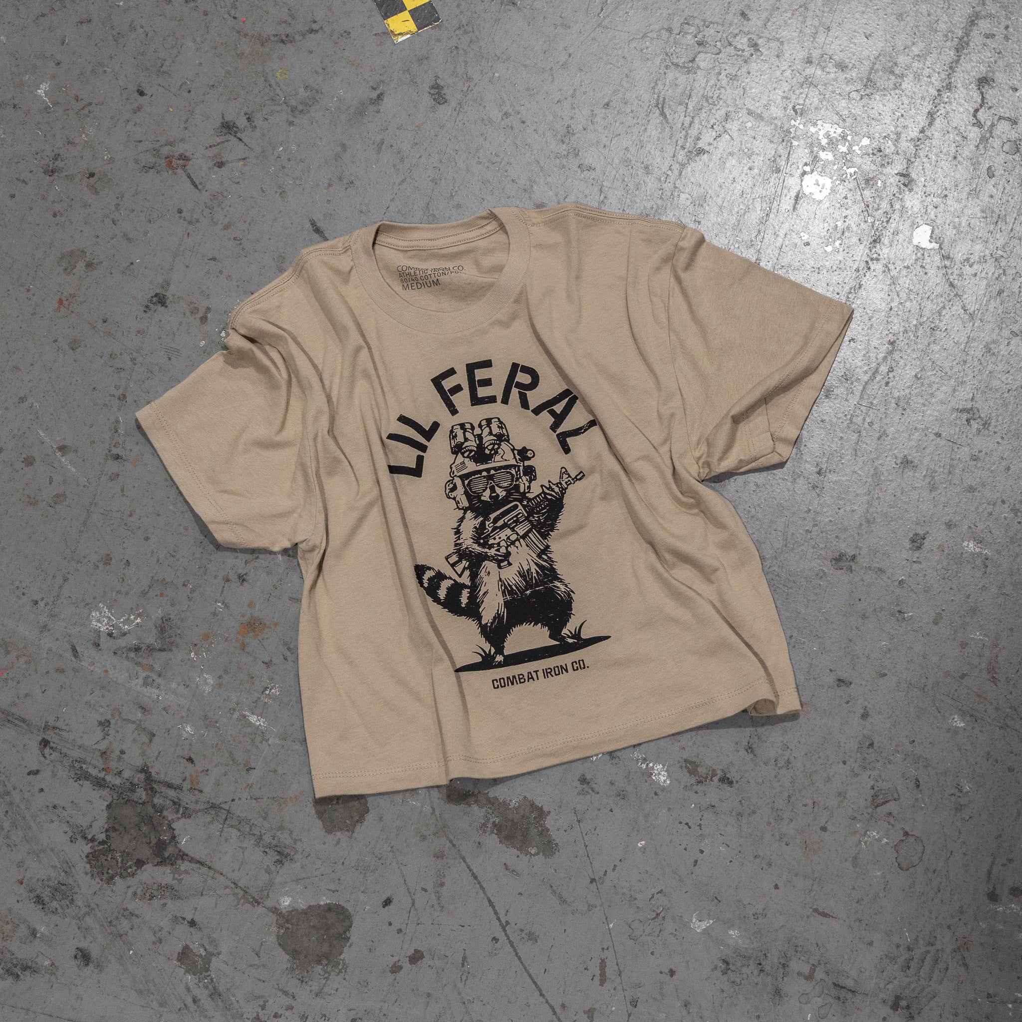 Lil Feral Raccoon Women's Crop T-Shirt - Image 13