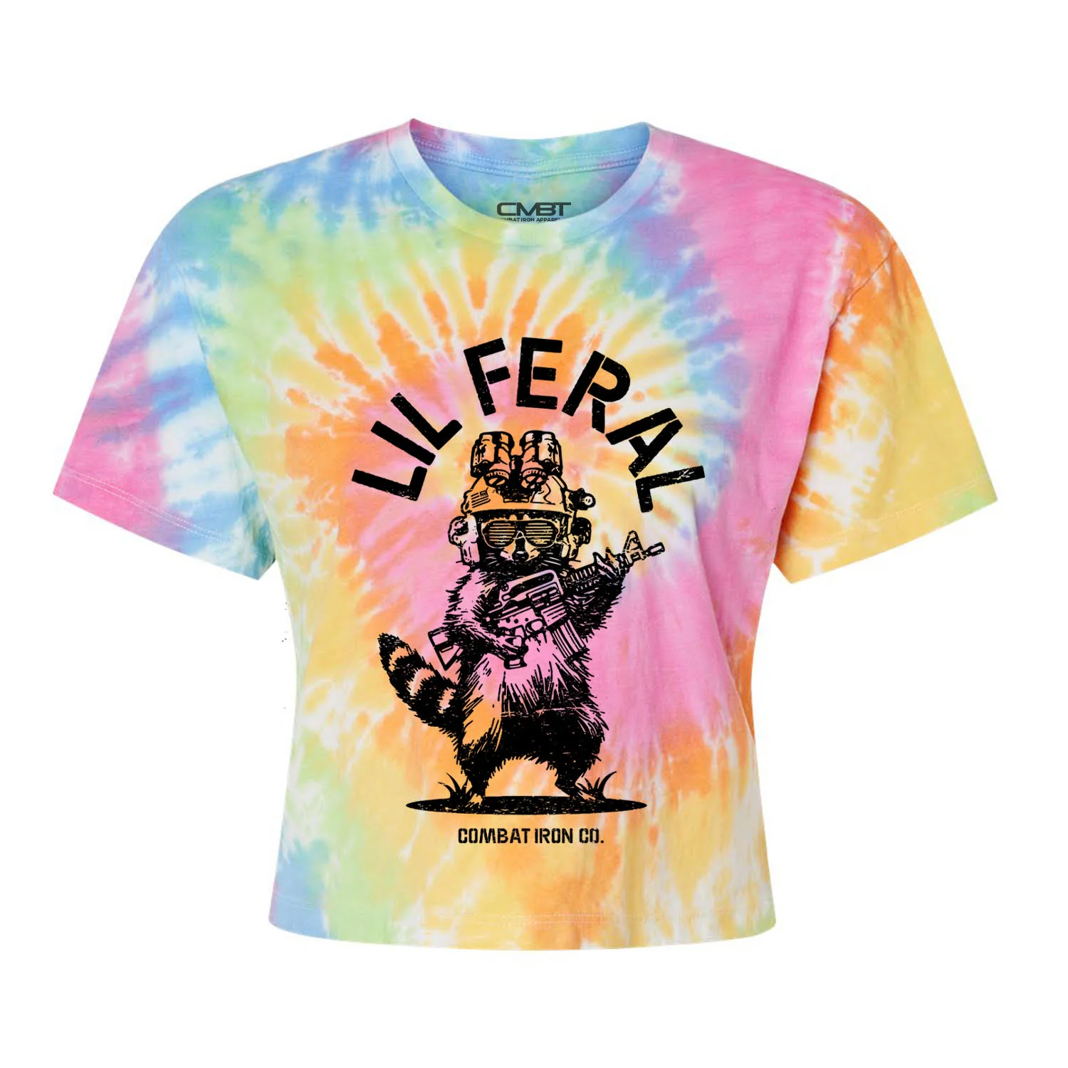 Lil Feral Raccoon Women's Crop T-Shirt - Image 15