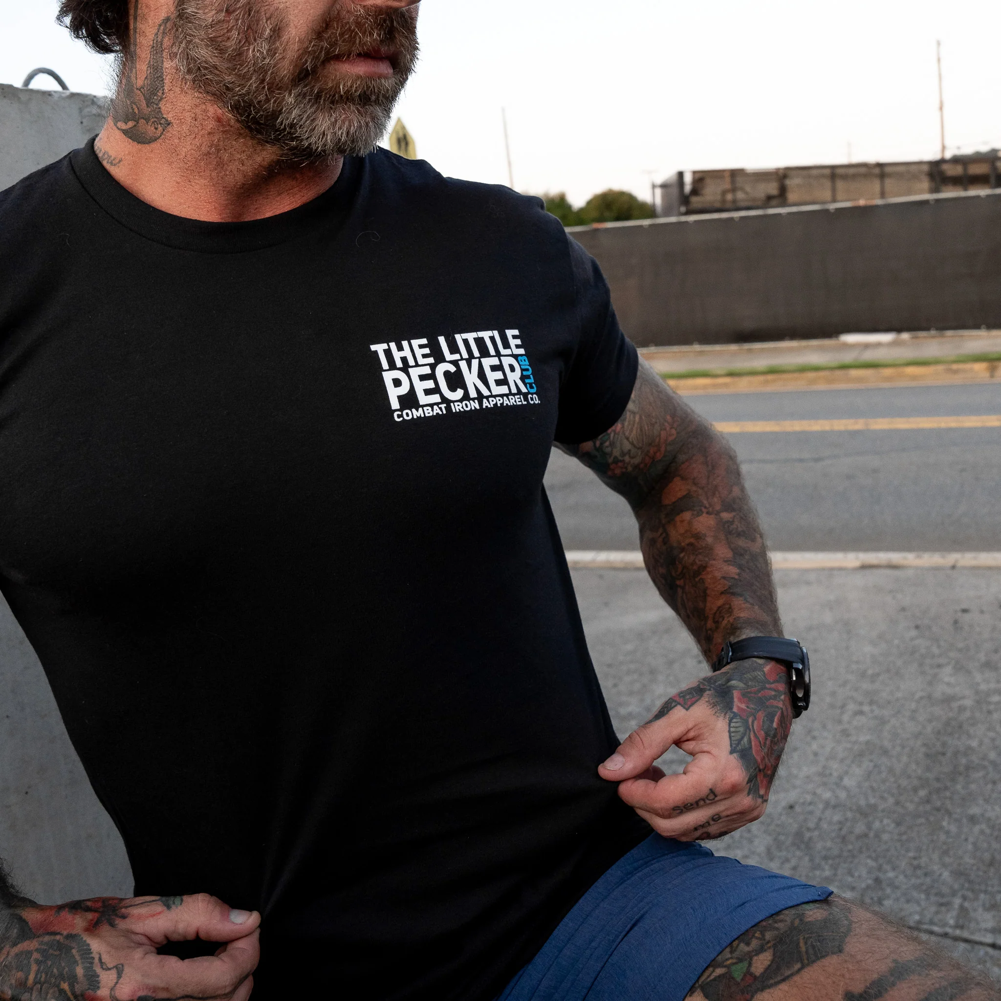 Little Pecker Club Only Members Men's T-Shirt - Image 4