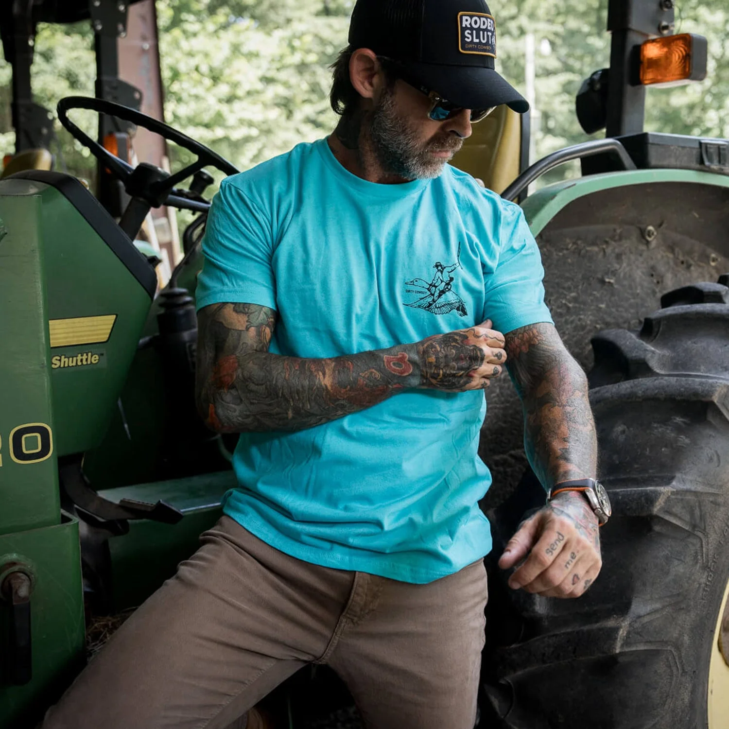Live Dirty. Die Cowboy Men's T-Shirt - Image 12